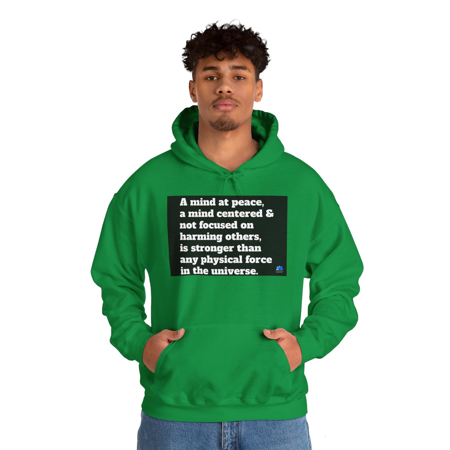 Back In Peace Sweat à capuche unisexe Heavy Blend™: Citations de Wayne Dyer