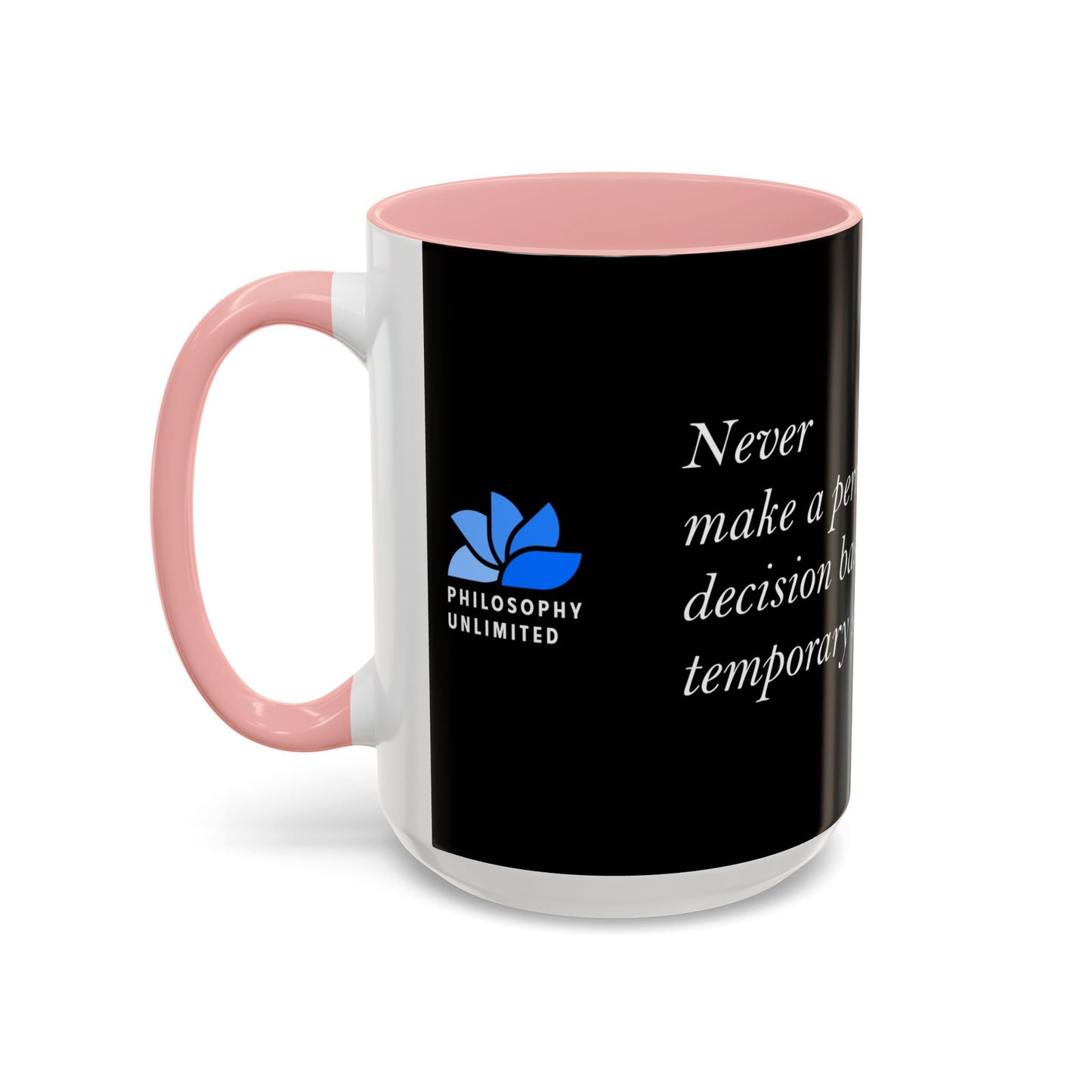 The Storm Is Over Accent™ kaffemugg 11 oz (0,33 L) / 15 oz (0,44 L) (svart tema): TD Jakes Citat