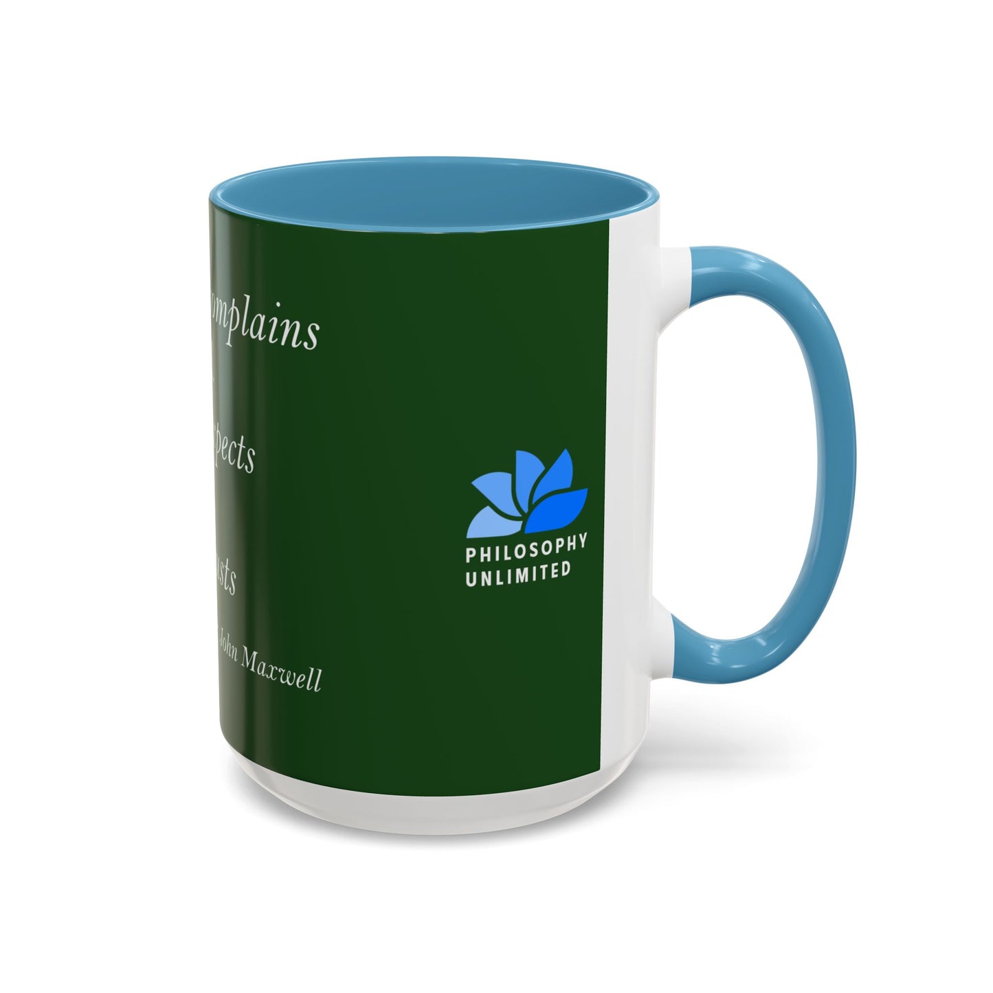 The Storm Is Over Accent™ Kaffekrus 11 oz (0,33 l) / 15 oz (0,44 l) (Grønn Tema): John Maxwell Quotes