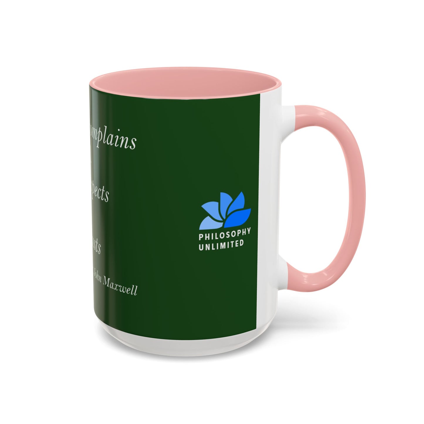 The Storm Is Over Accent™ Kaffekrus 11 oz (0,33 l) / 15 oz (0,44 l) (Grønn Tema): John Maxwell Quotes