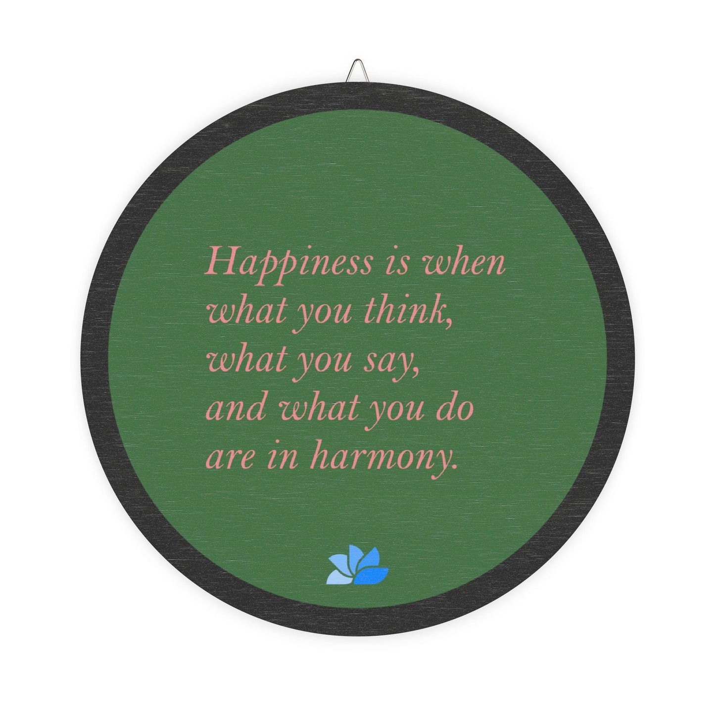 New Harmony™ Tre Hengende Skilt (Grønn): Mahatma Gandhi Quotes