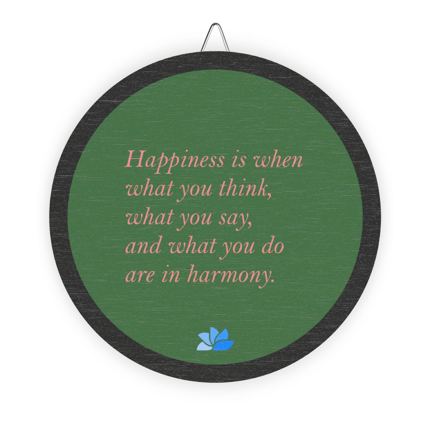 New Harmony™ Tre Hengende Skilt (Grønn): Mahatma Gandhi Quotes