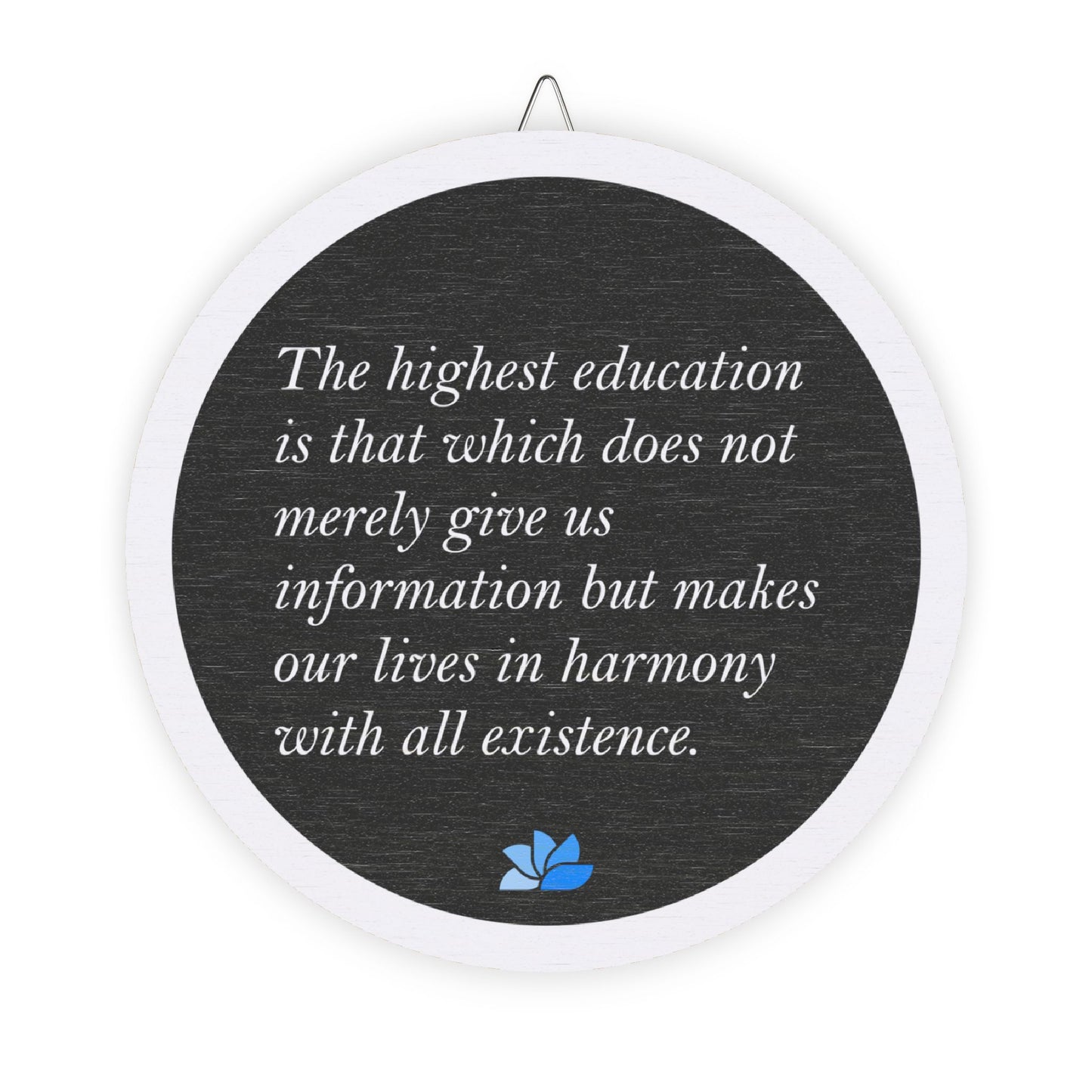 New Harmony™ Tre Hengende Skilt (Svart): Rabindranath Tagore Quotes