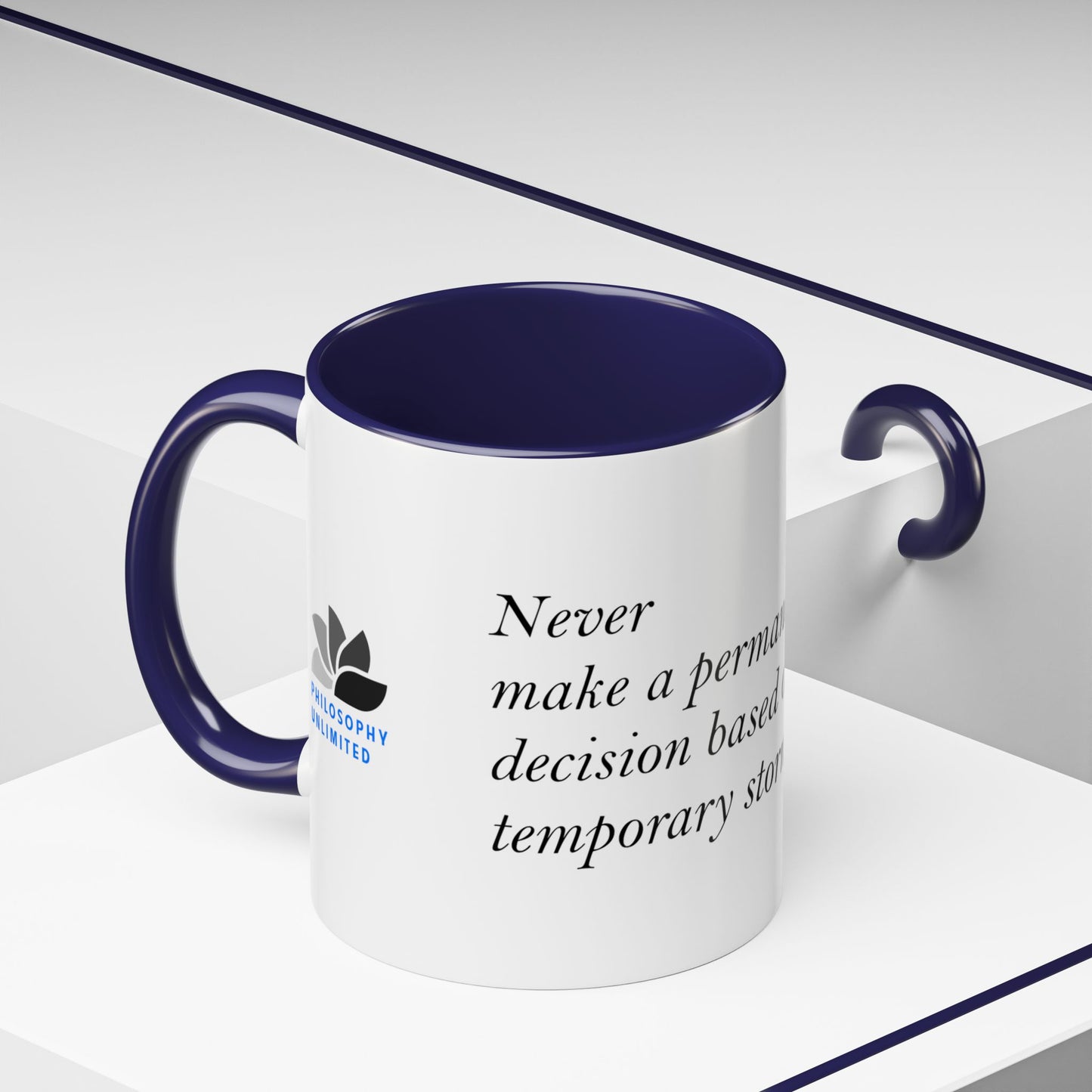 The Storm Is Over Accent™ Kaffekrus 11 oz (0,33 l) / 15 oz (0,44 l) (Hvit Tema): T. D. Jakes Quotes