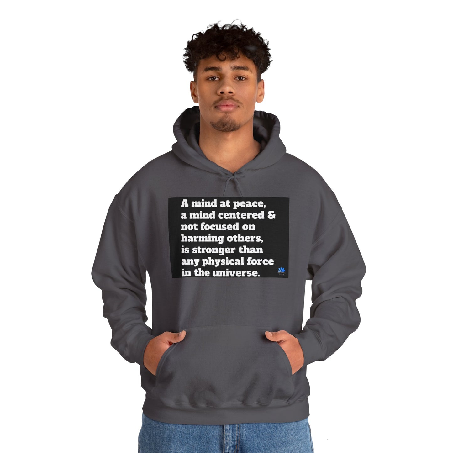 Back In Peace Sweat à capuche unisexe Heavy Blend™: Citations de Wayne Dyer