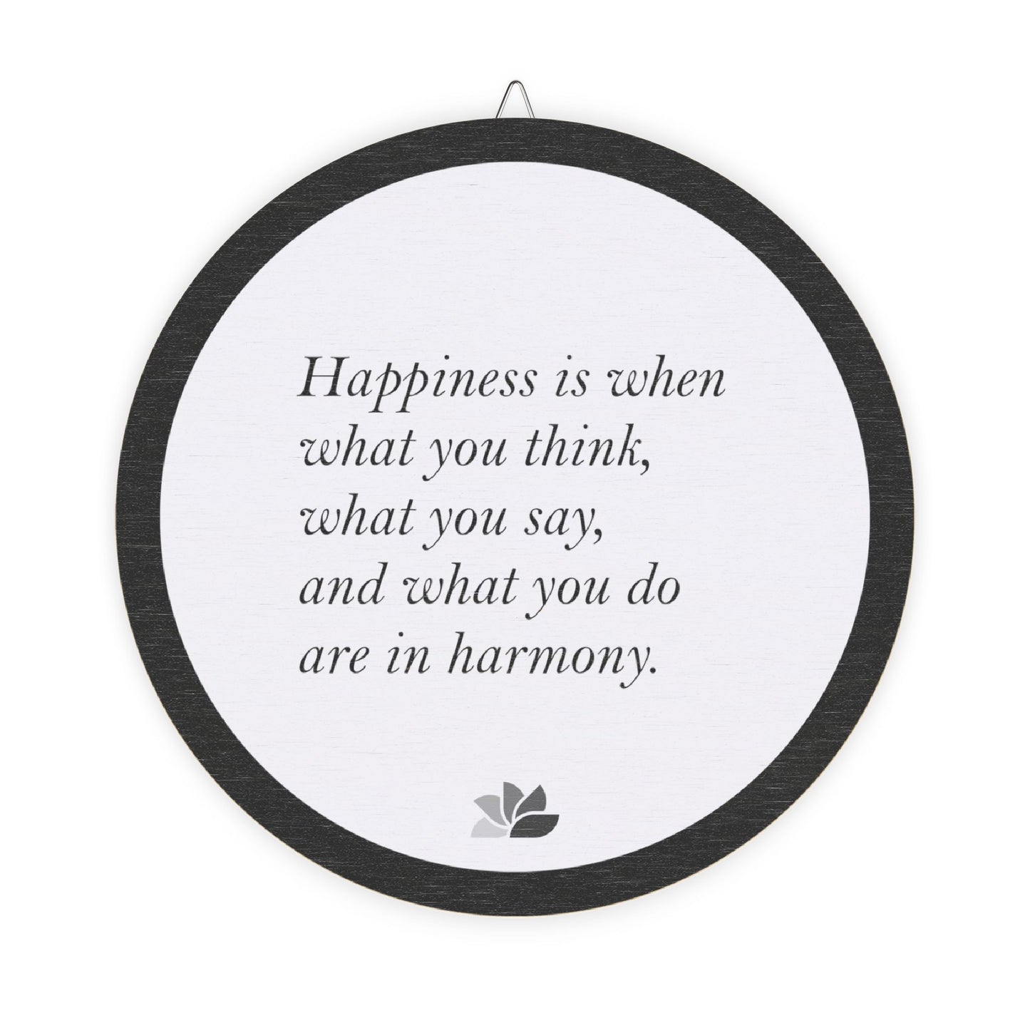 New Harmony™ Tre Hengende Skilt (Hvit): Mahatma Gandhi Quotes