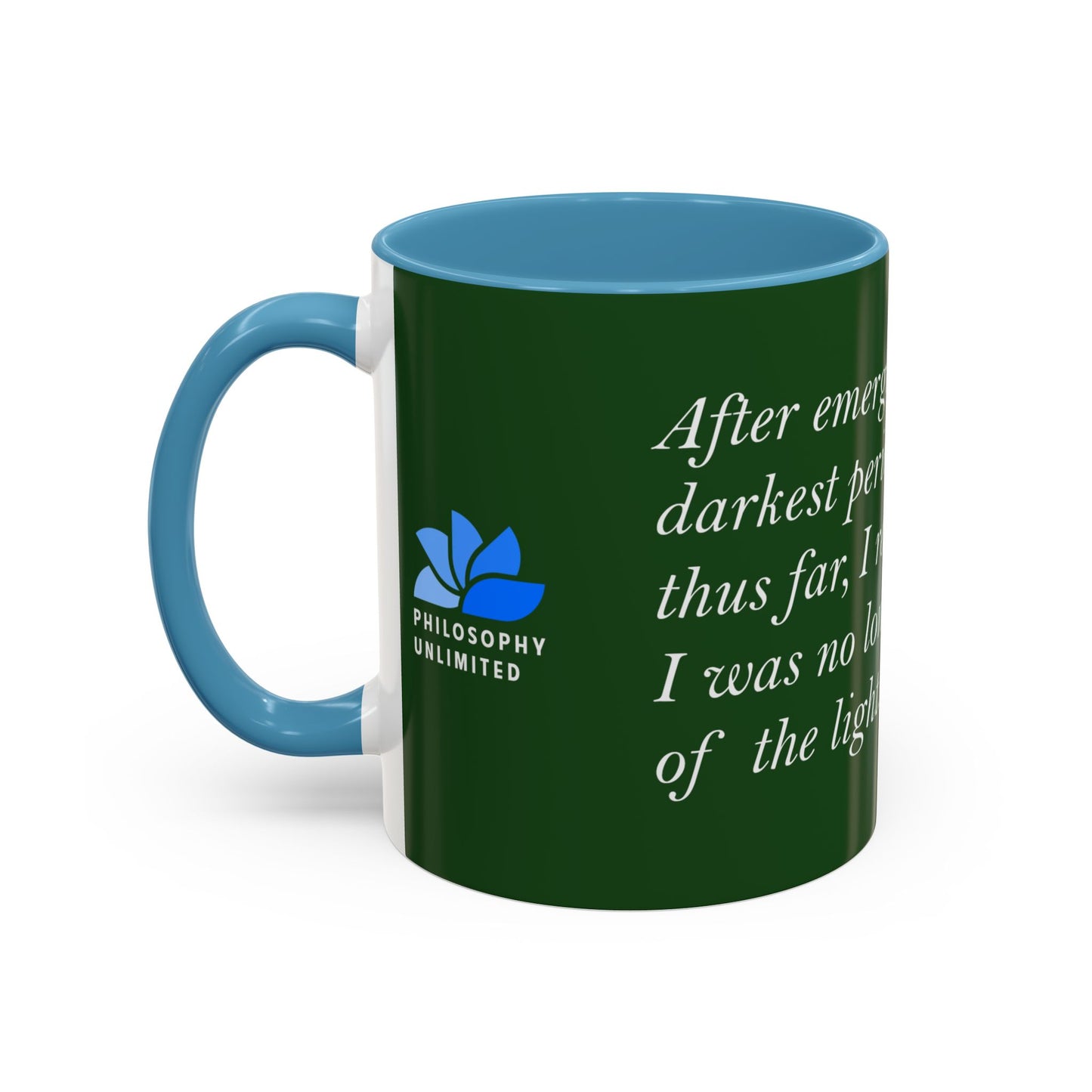 The Storm Is Over Accent™ Kaffekrus 11 oz (0,33 l) / 15 oz (0,44 l) (Grønn Tema): Fabien Landry Quotes