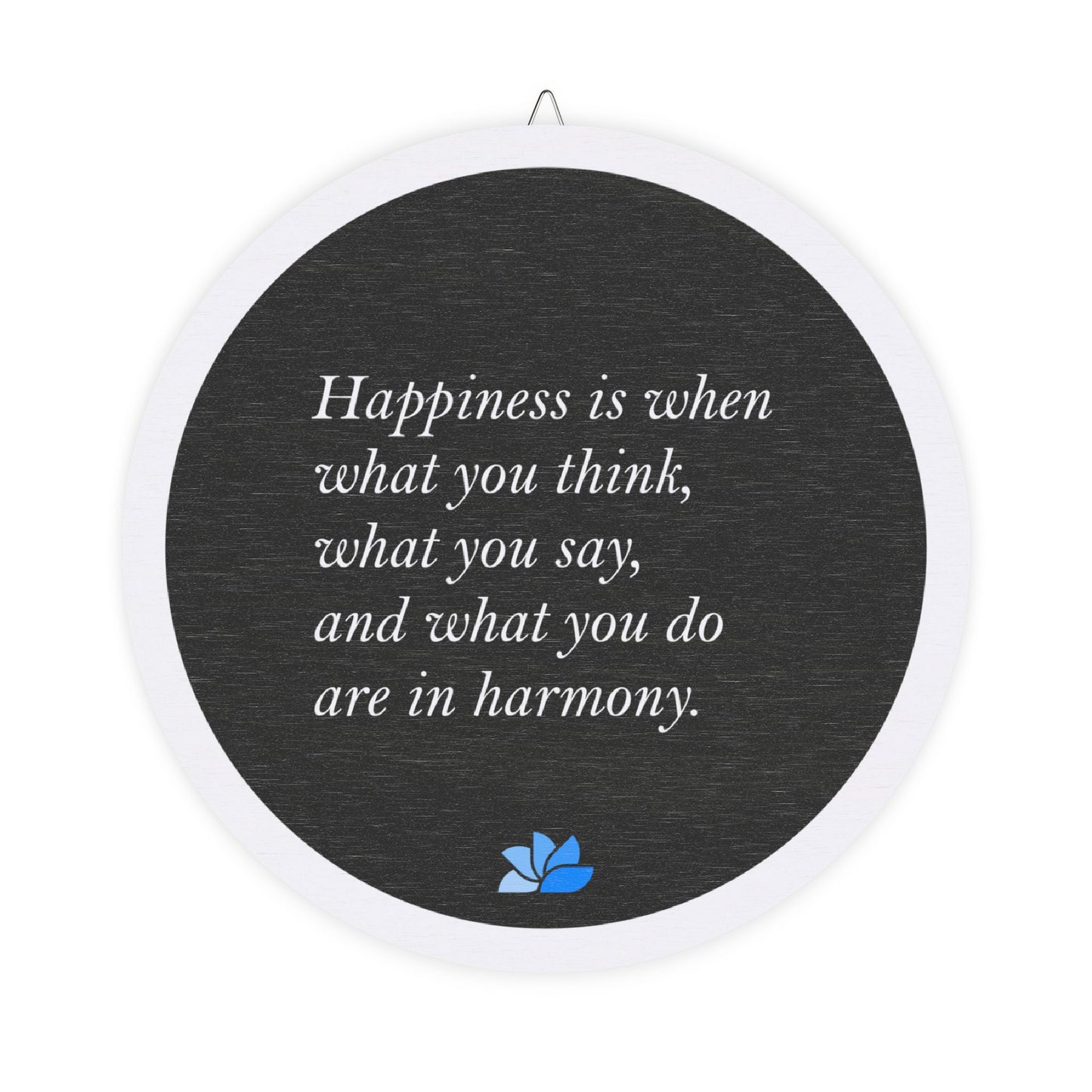 New Harmony™ Tre Hengende Skilt (Svart): Mahatma Gandhi Quotes