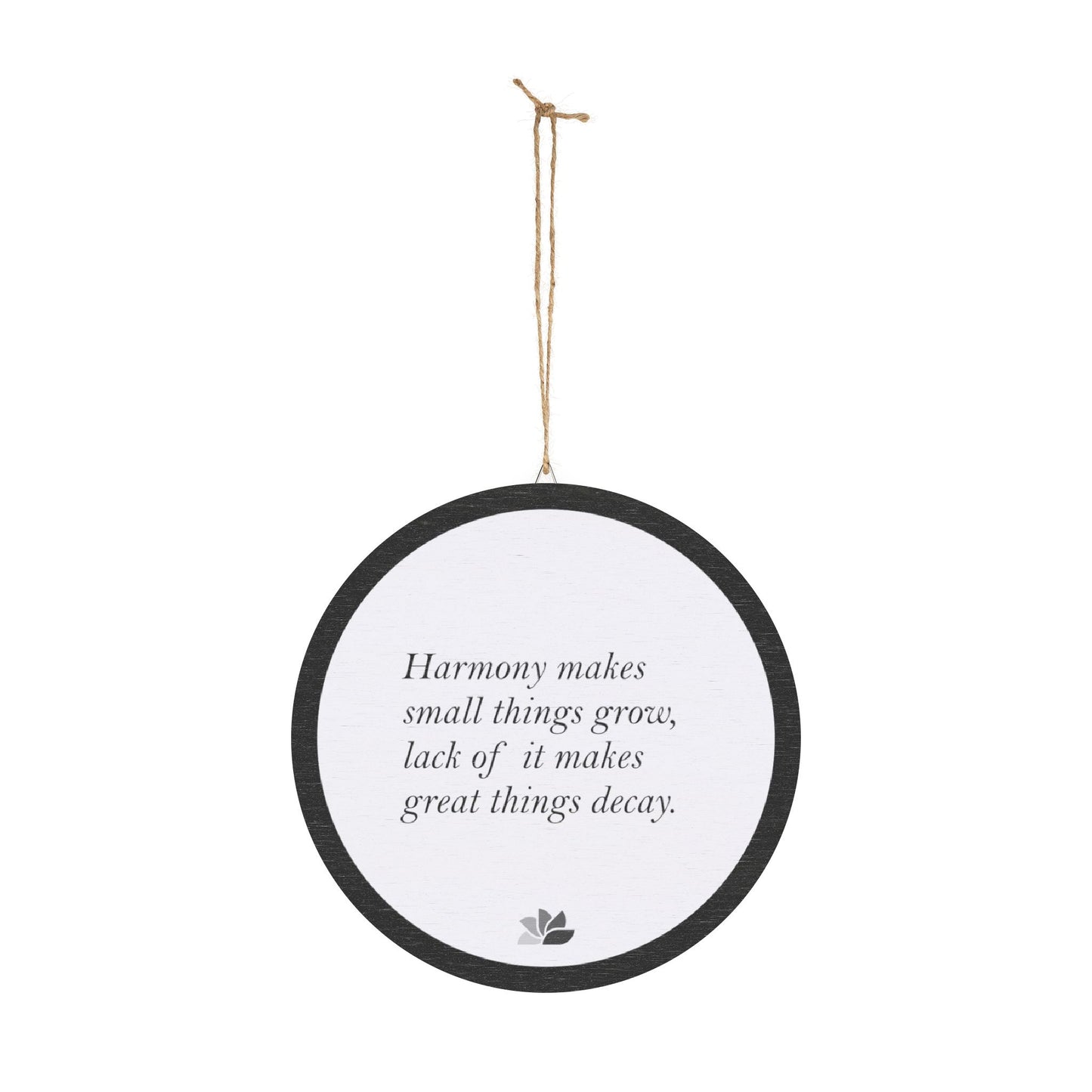 New Harmony™ Tre Hengende Skilt (Hvit): Sallust Quotes