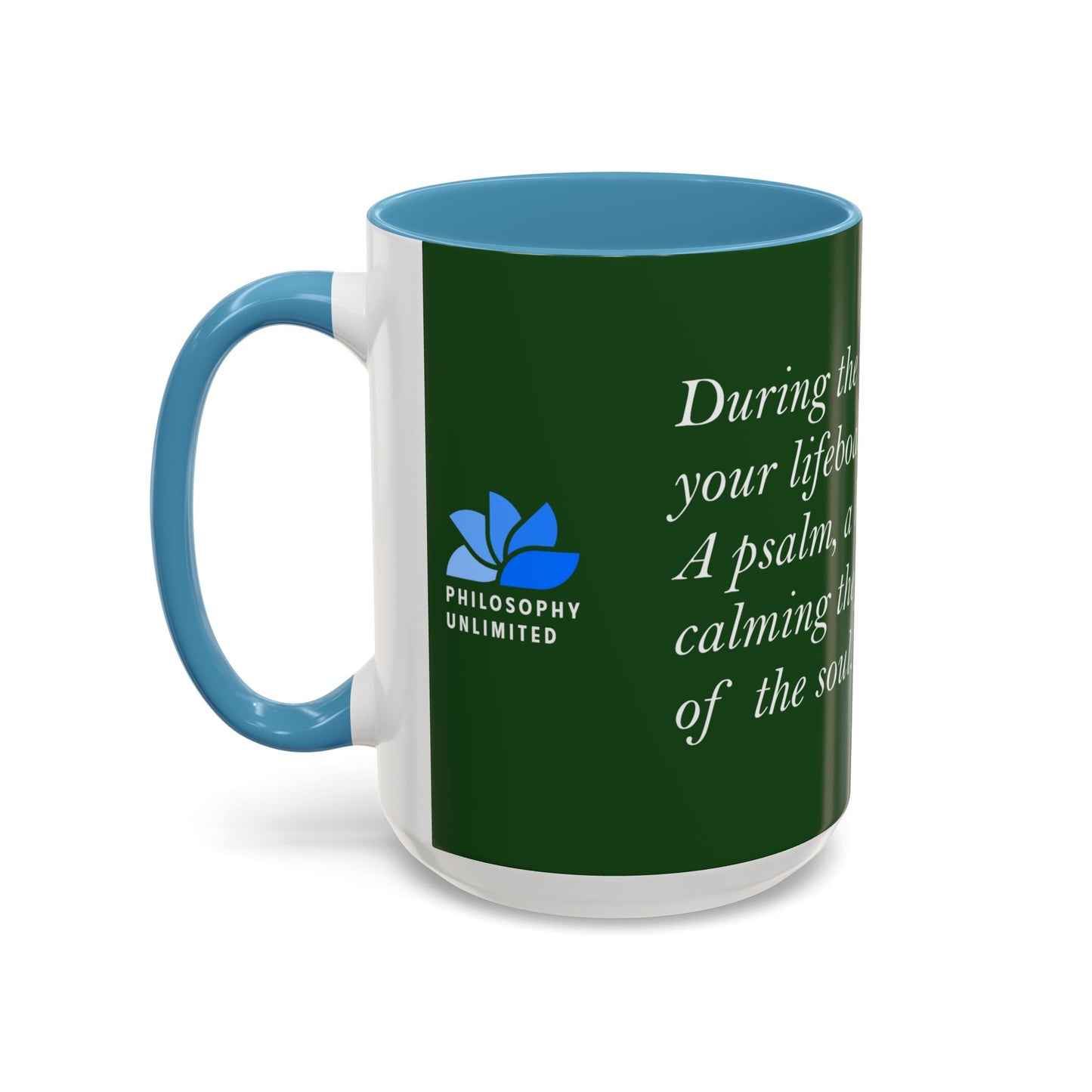 The Storm Is Over Accent™ Kaffekrus 11 oz (0,33 l) / 15 oz (0,44 l) (Grønn Tema): Roderick Evans Quotes