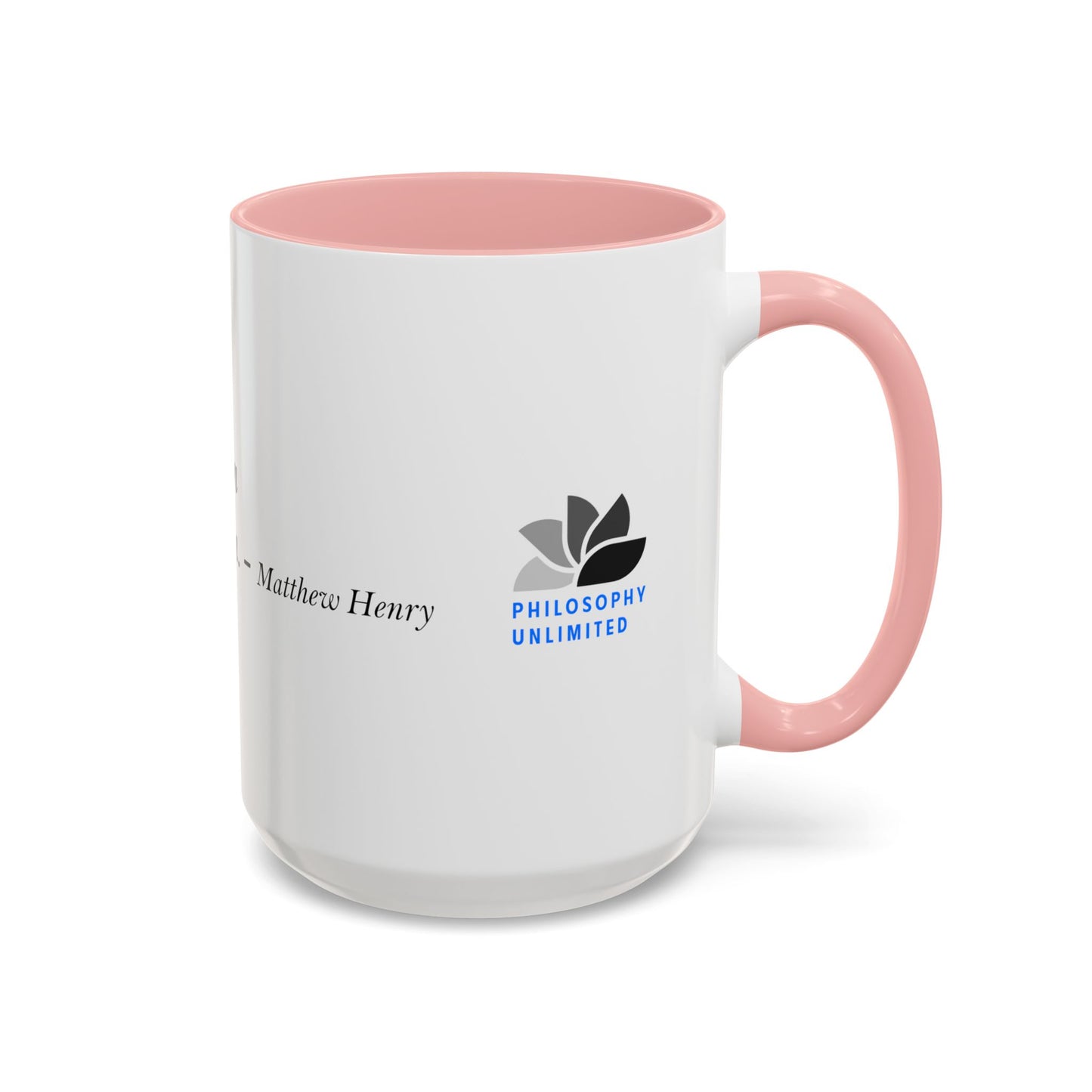 The Storm Is Over Accent™ kaffemugg 11 oz (0,33 L) / 15 oz (0,44 L) (vitt tema): Matthew Henry Quotes
