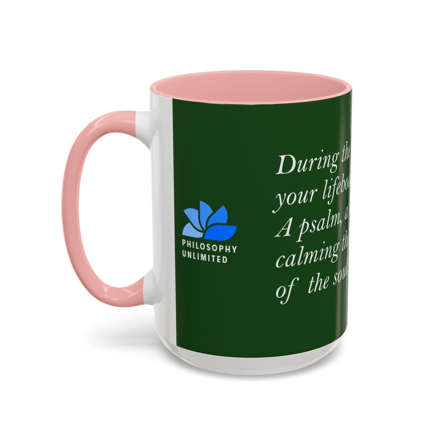 The Storm Is Over Accent™ Kaffekrus 11 oz (0,33 l) / 15 oz (0,44 l) (Grønn Tema): Roderick Evans Quotes