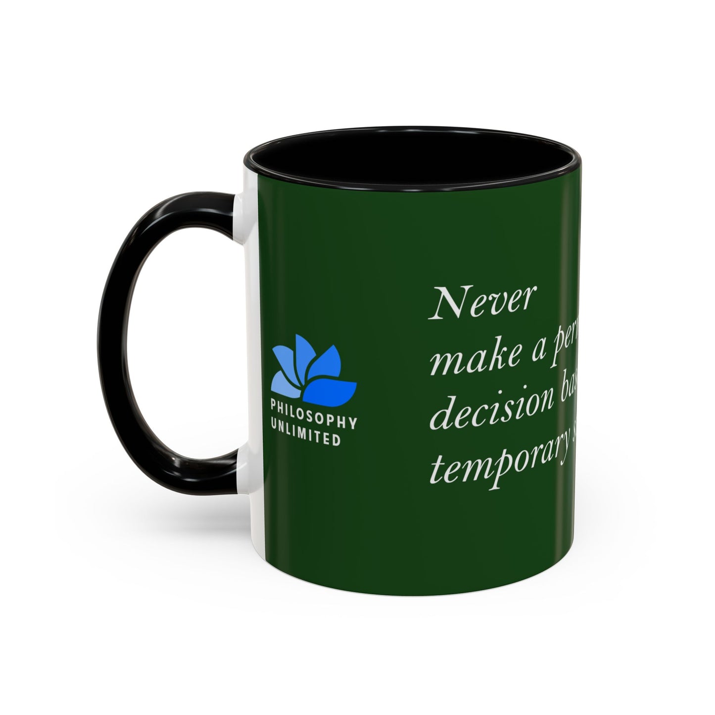 The Storm Is Over Accent™ kaffekrus 11 oz (0,33 L) / 15 oz (0,44 L) (grønt tema): TD Jakes Citater