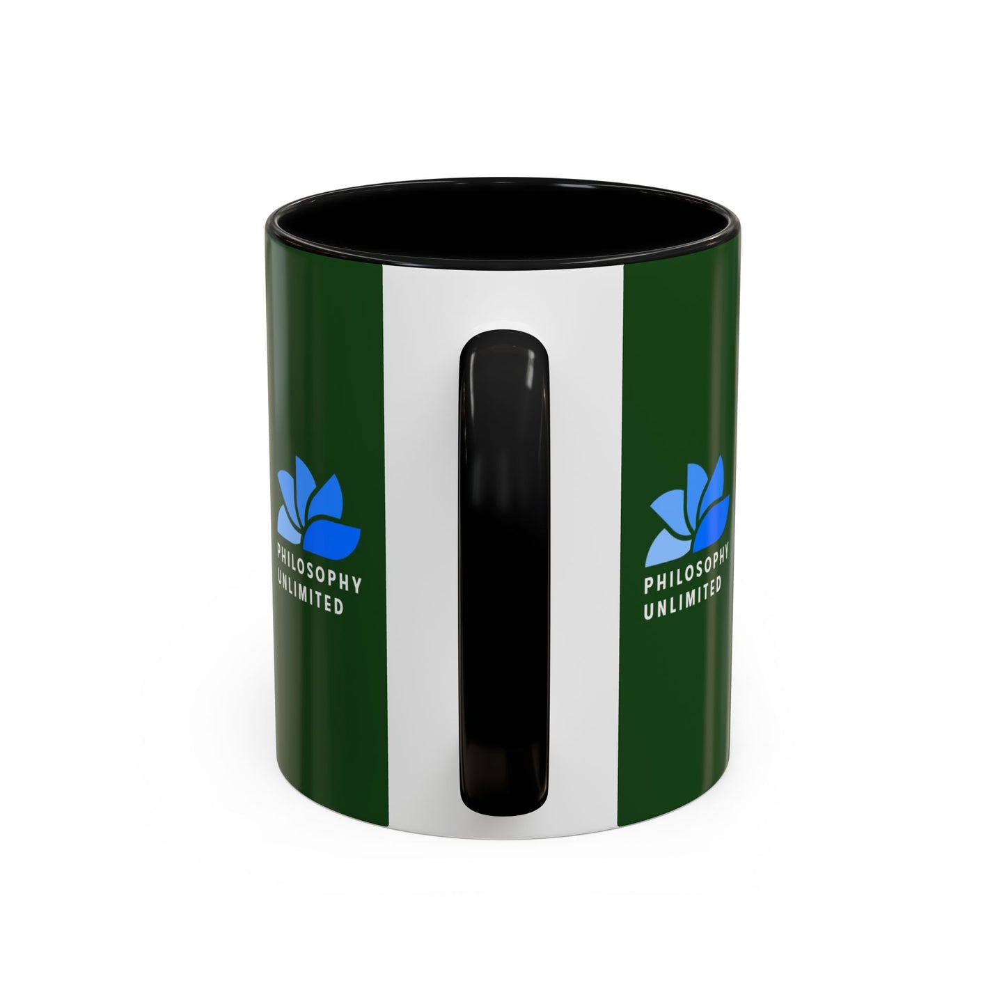 The Storm Is Over Tasse à café Accent™ 11 oz (0,33 L) / 15 oz (0,44 L) (thème vert) : citations de Matthew Henry