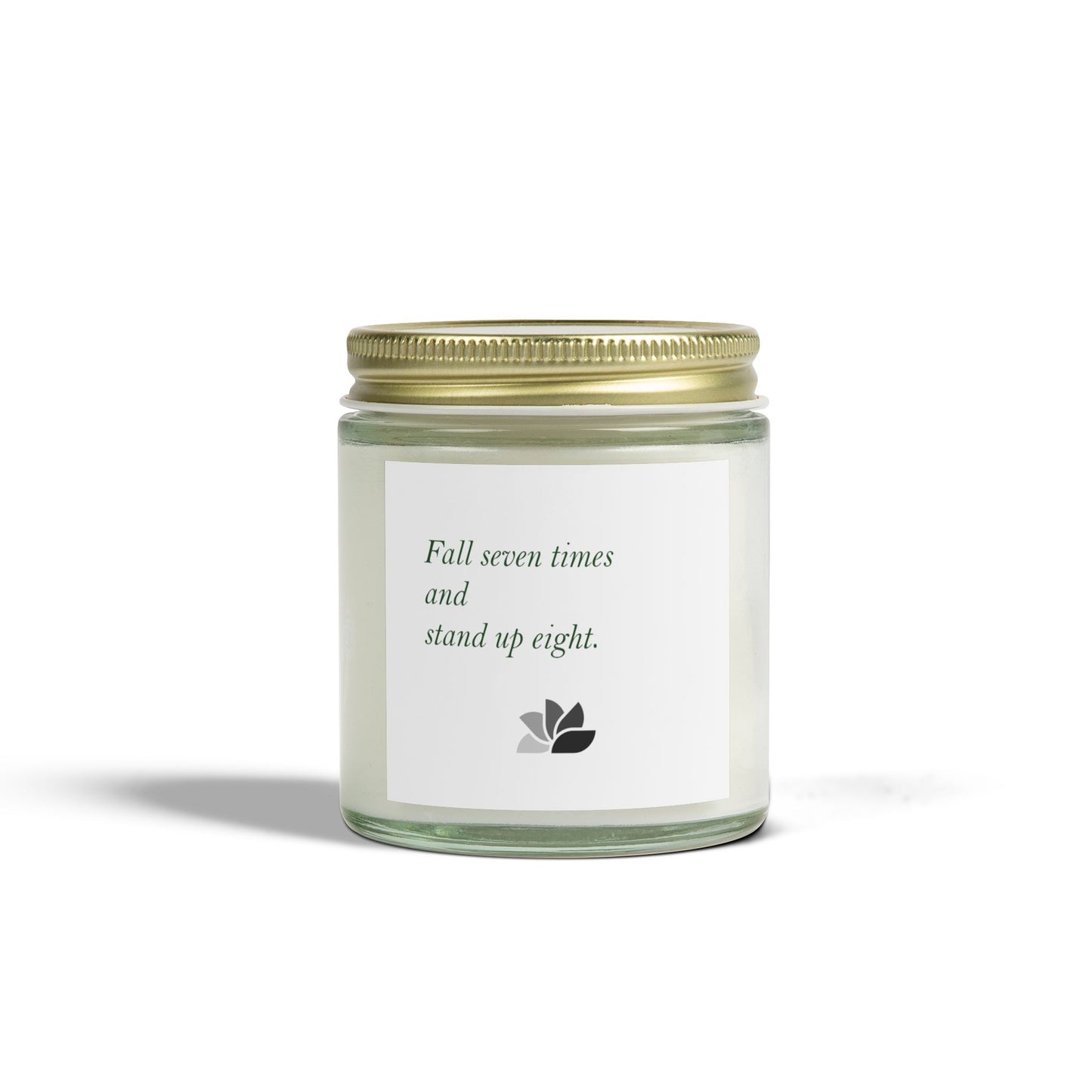 Possible Still™ duftlys (4 oz, 9 oz) (hvidt tema): japansk ordsprog Citater