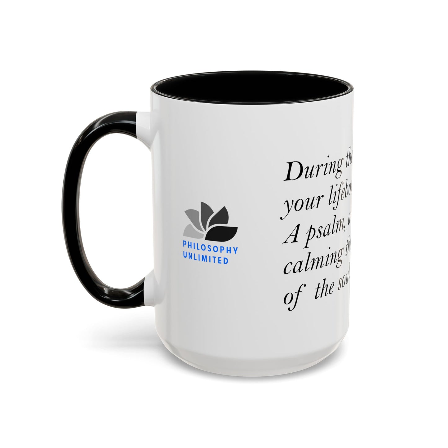 The Storm Is Over Accent™ Kaffekrus 11 oz (0,33 l) / 15 oz (0,44 l) (Hvit Tema): Roderick Evans Quotes