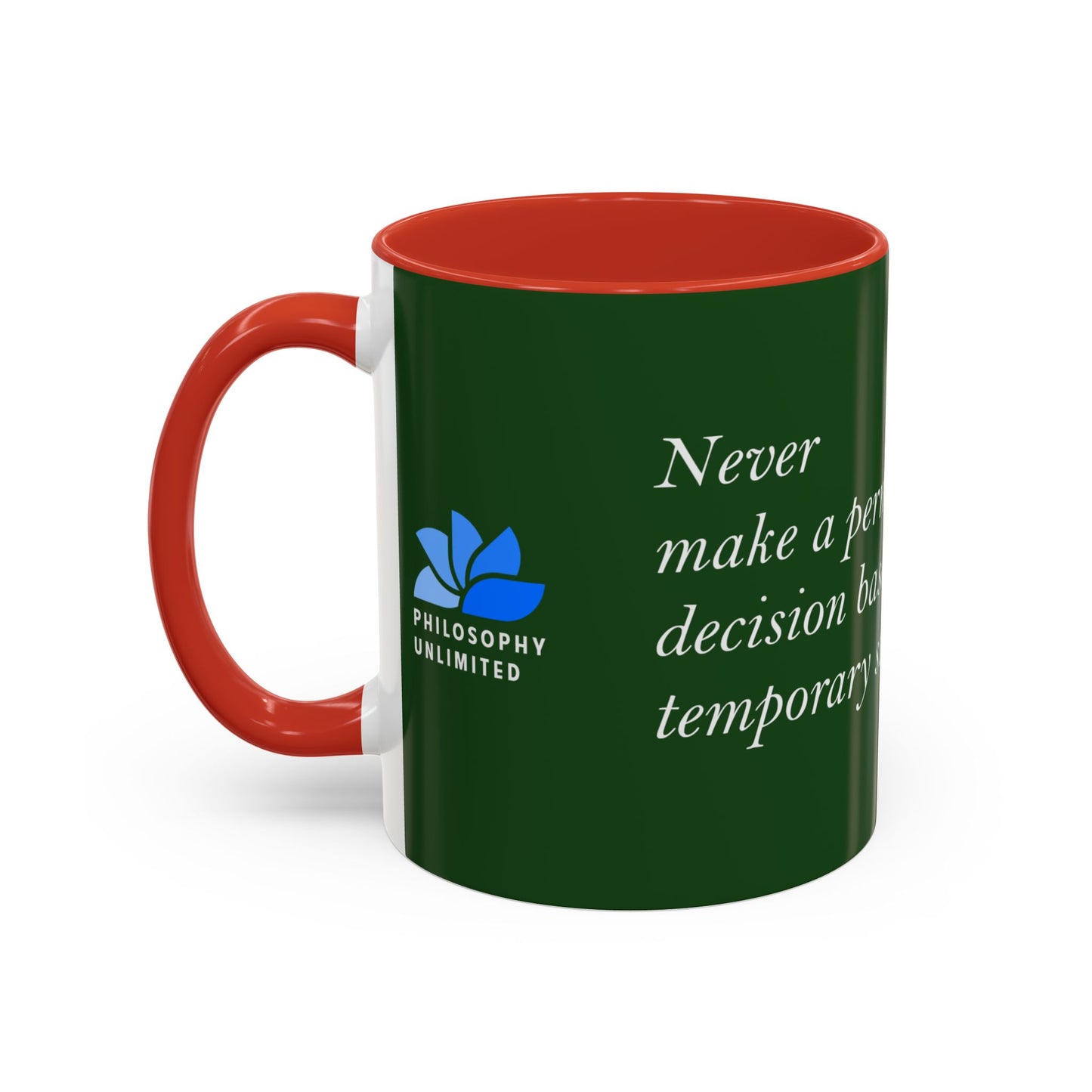 The Storm Is Over Accent™ Kaffekrus 11 oz (0,33 l) / 15 oz (0,44 l) (Grønn Tema): T. D. Jakes Quotes