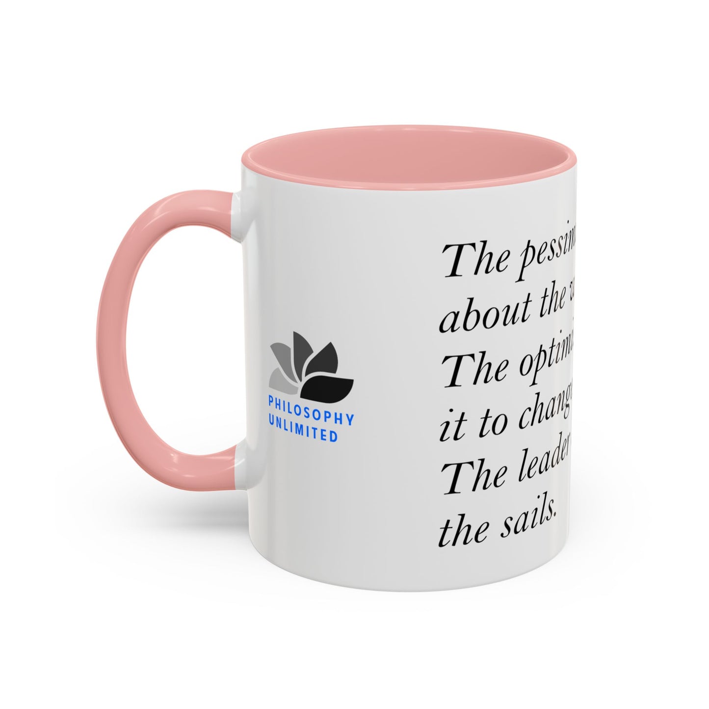 The Storm Is Over Accent™ Kaffekrus 11 oz (0,33 l) / 15 oz (0,44 l) (Hvit Tema): John Maxwell Quotes