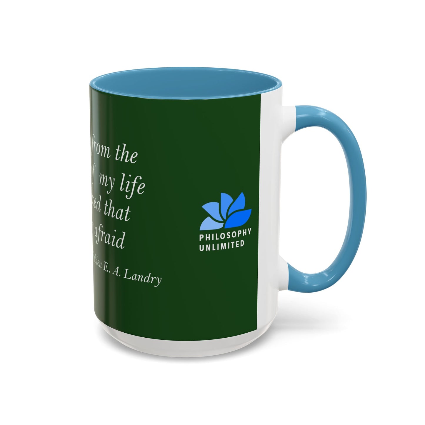 The Storm Is Over Accent™ Kaffekrus 11 oz (0,33 l) / 15 oz (0,44 l) (Grønn Tema): Fabien Landry Quotes