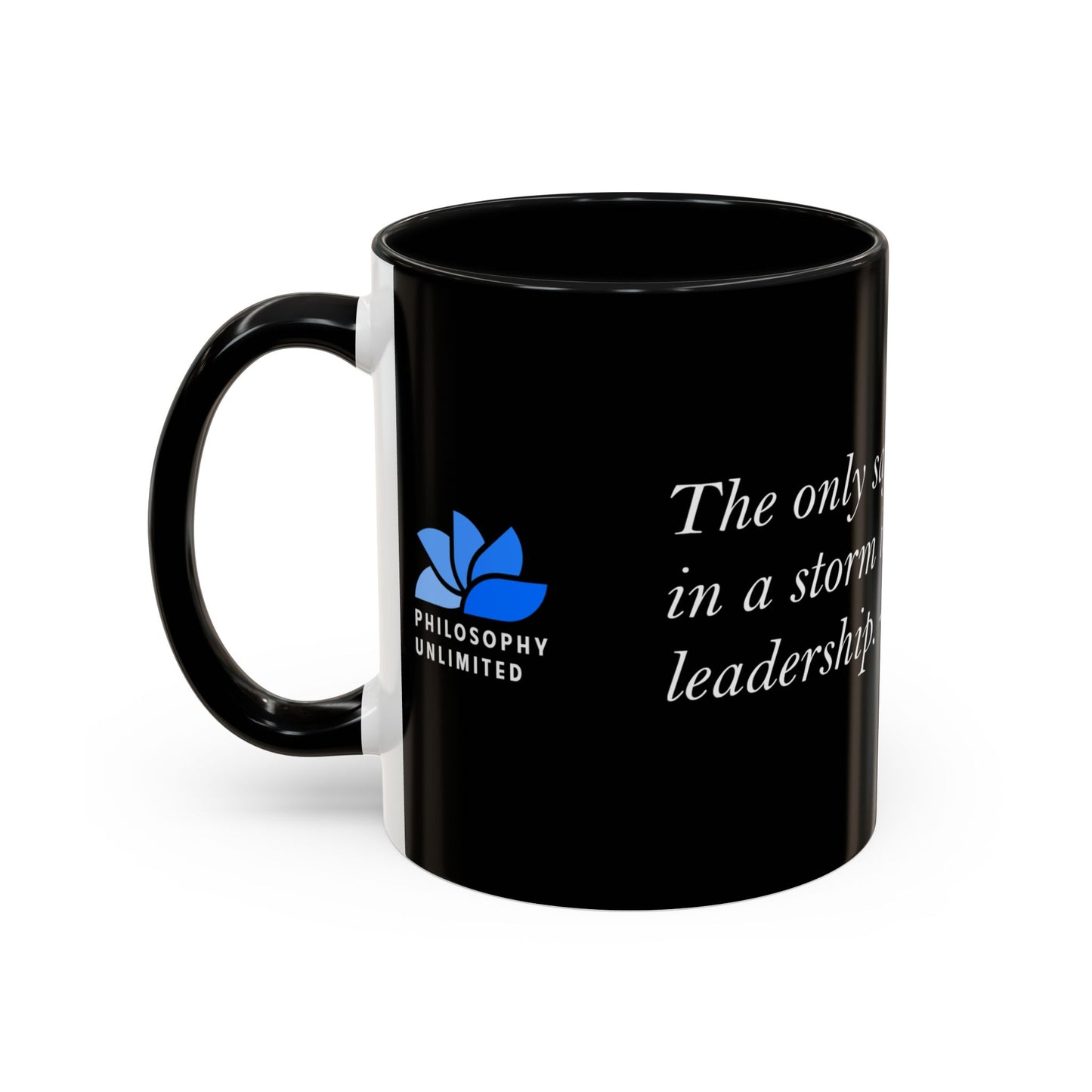 The Storm Is Over Accent™ Kaffekrus 11 oz (0,33 l) / 15 oz (0,44 l) (Svart Tema): Faye Wattleton Quotes