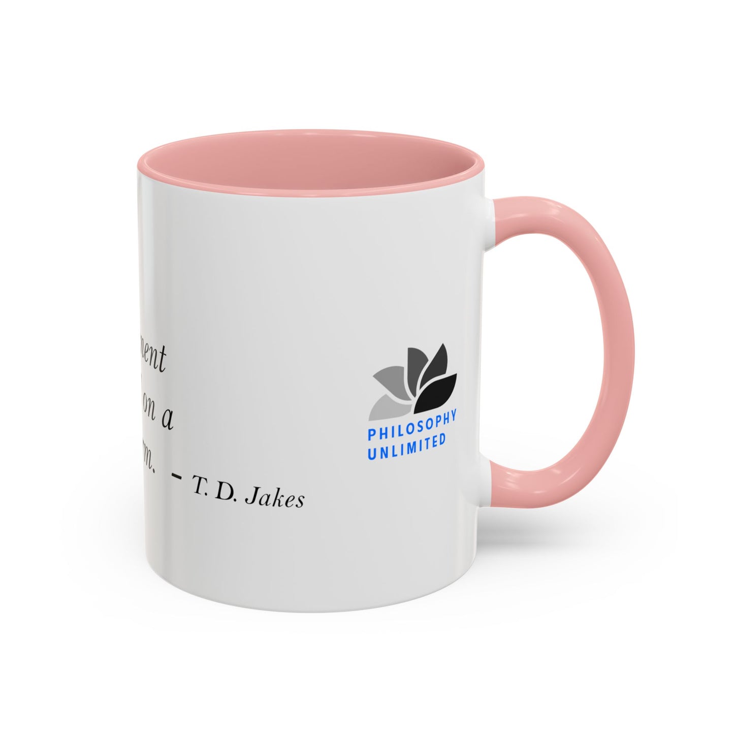 The Storm Is Over Accent™ Kaffekrus 11 oz (0,33 l) / 15 oz (0,44 l) (Hvit Tema): T. D. Jakes Quotes