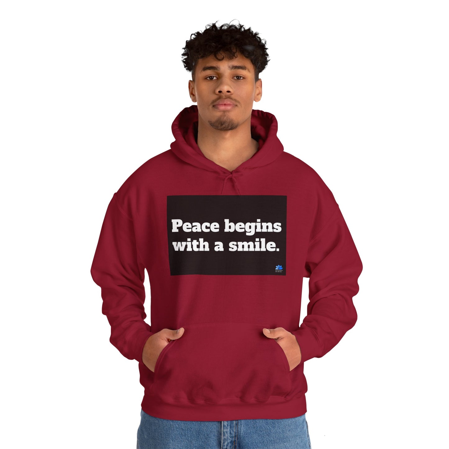 Back In Peace Unisex Heavy Blend ™ Hoodie: Mother Teresa Quotes 