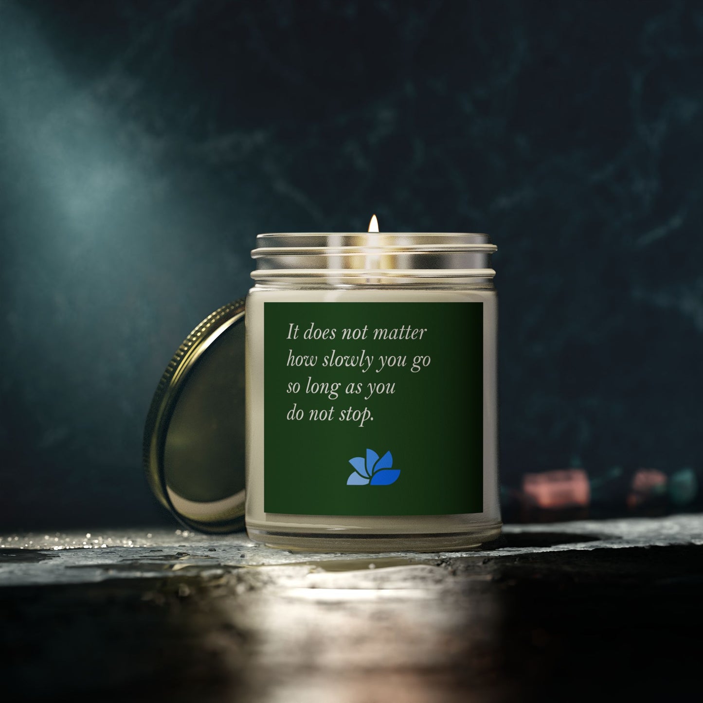 Possible Still™ Duftende Lys (4oz, 9oz) (Grønn Tema): Confucius Quotes