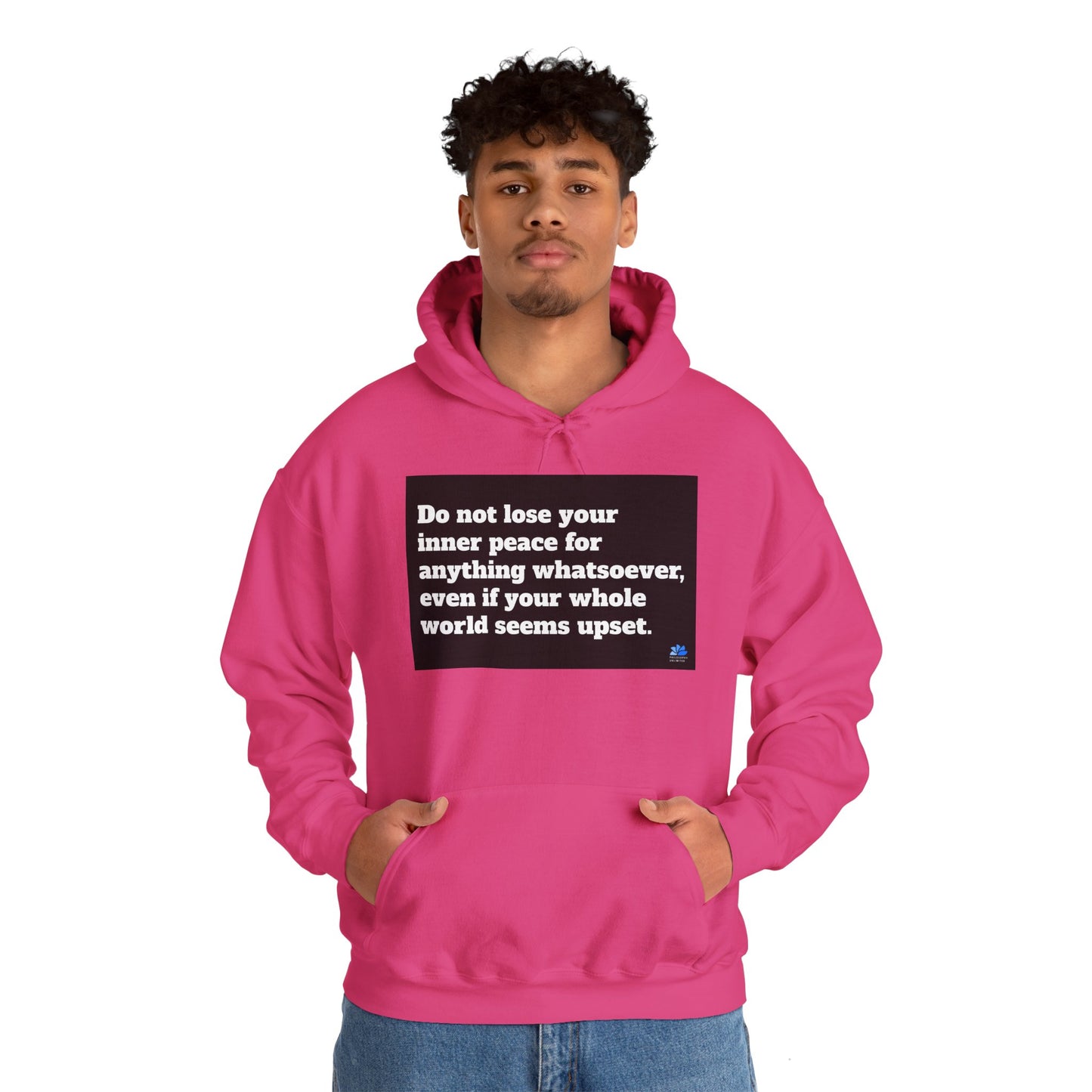 Back In Peace Unisex Heavy Blend ™ Hoodie: Saint Francis de Sales Quotes 