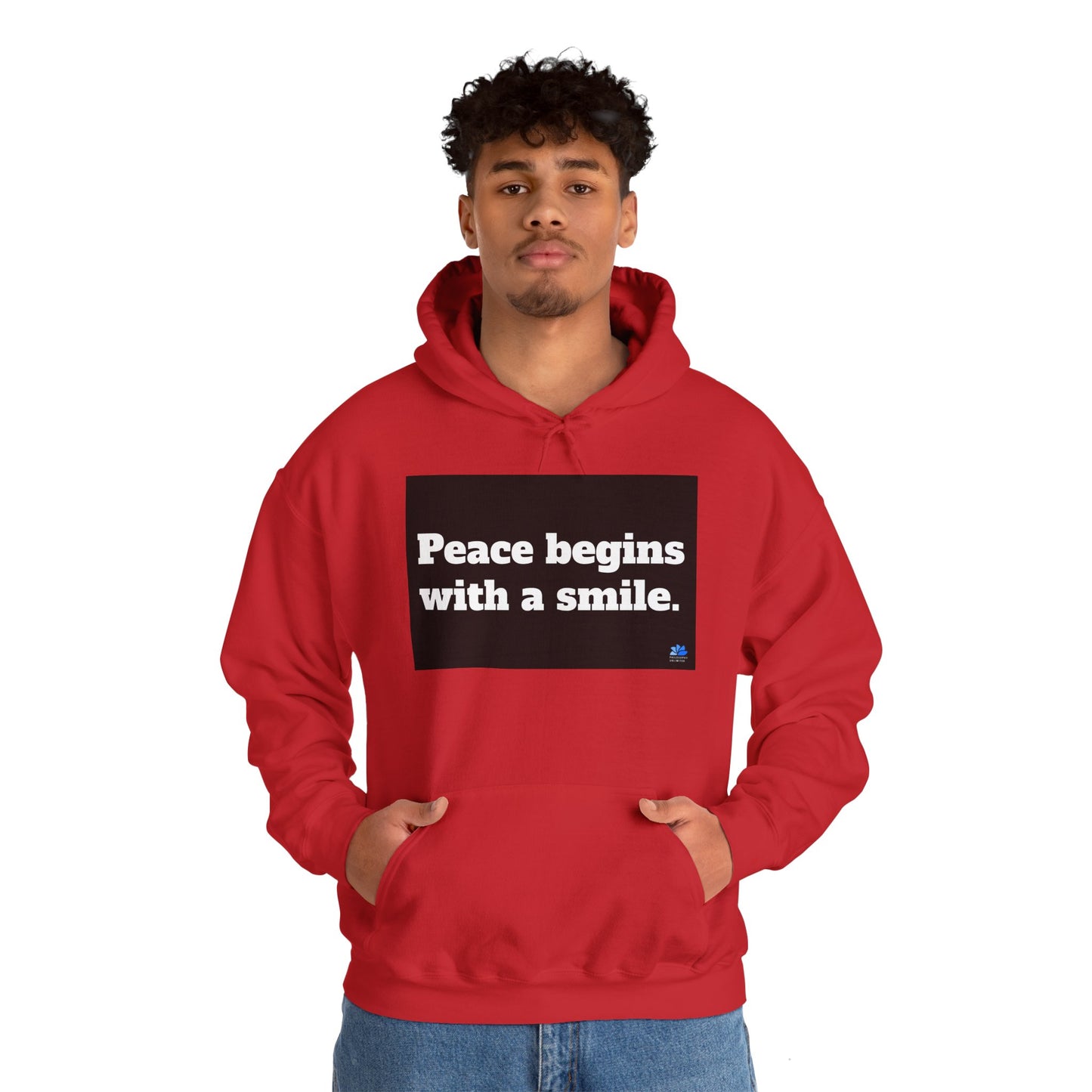 Back In Peace Unisex Heavy Blend ™ Hoodie: Mother Teresa Quotes 