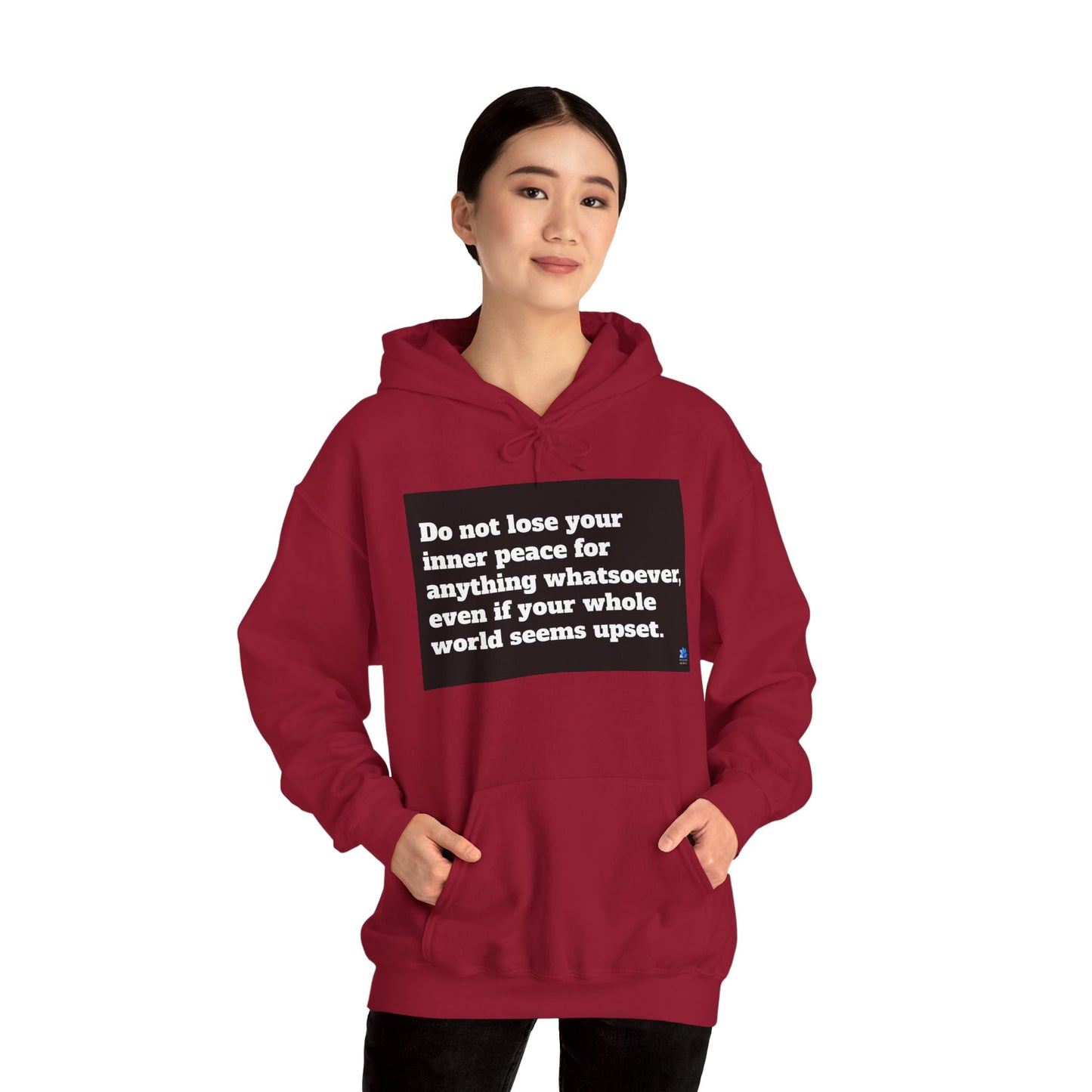 Back In Peace Unisex Heavy Blend ™ Hoodie: Saint Francis de Sales Quotes 