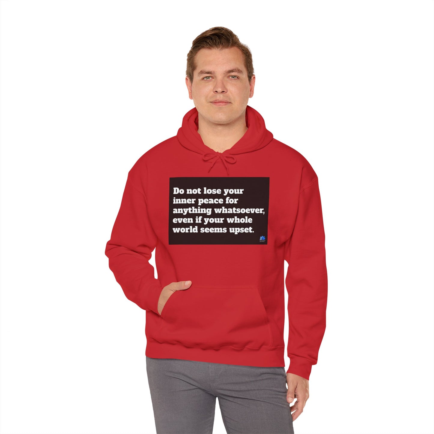 Back In Peace Unisex Heavy Blend ™ Hoodie: Saint Francis de Sales Quotes 