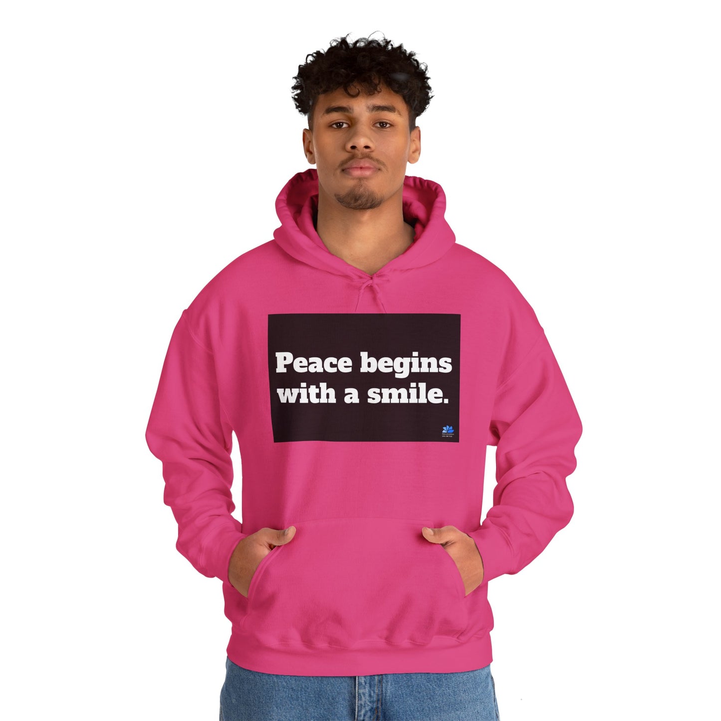 Back In Peace Unisex Heavy Blend ™ Hoodie: Mother Teresa Quotes 