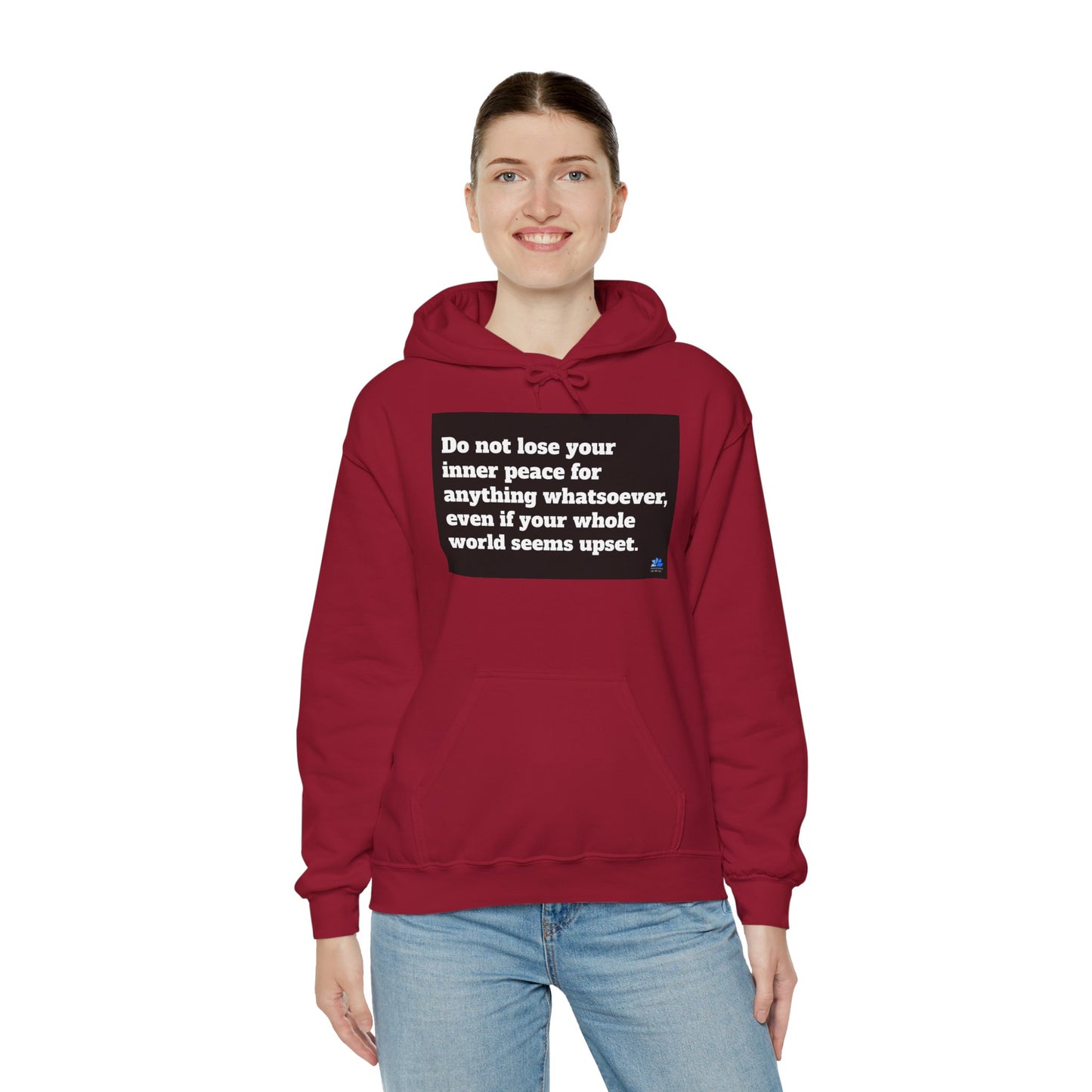 Back In Peace Unisex Heavy Blend ™ Hoodie: Saint Francis de Sales Quotes 