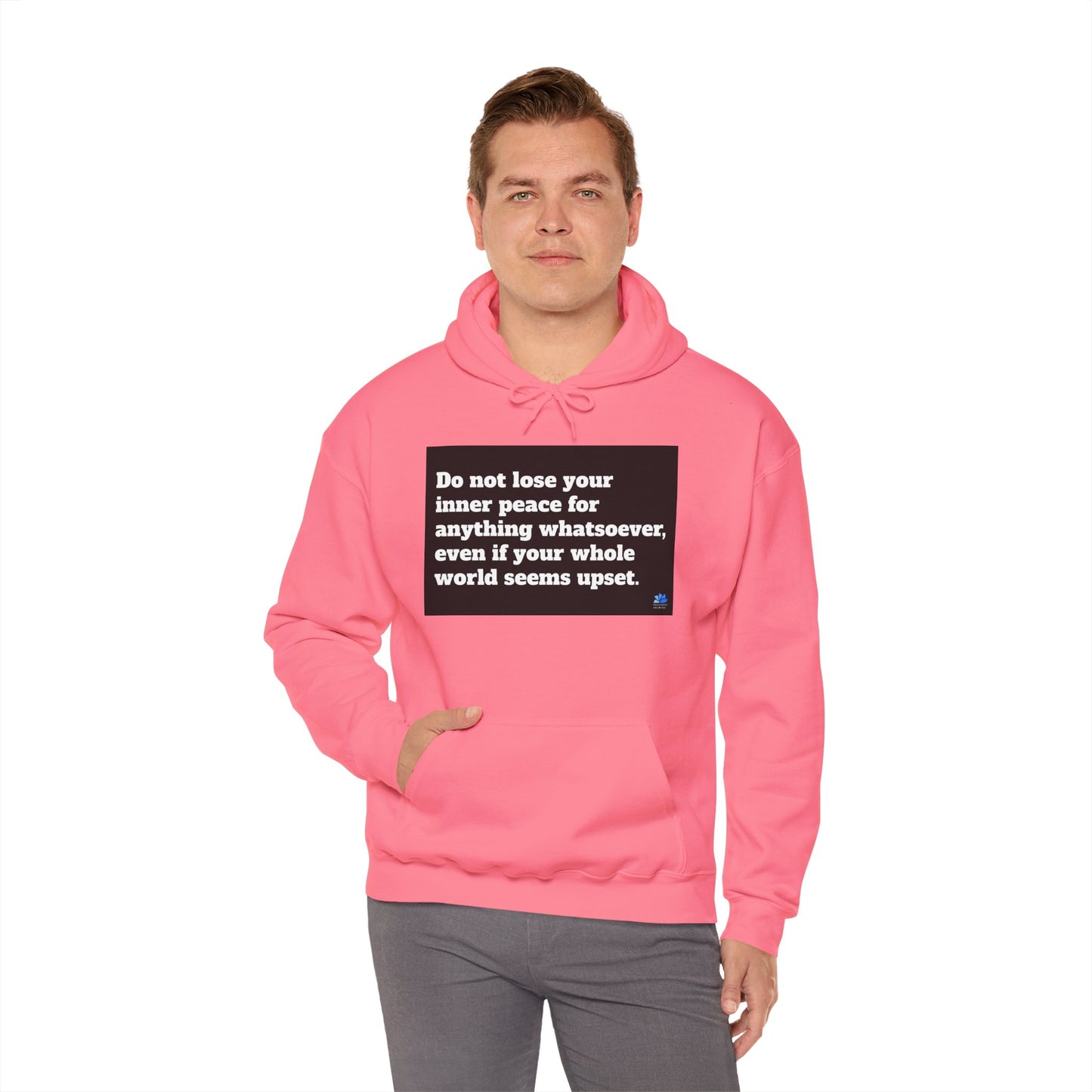 Back In Peace Unisex Heavy Blend ™ Hoodie: Saint Francis de Sales Quotes 