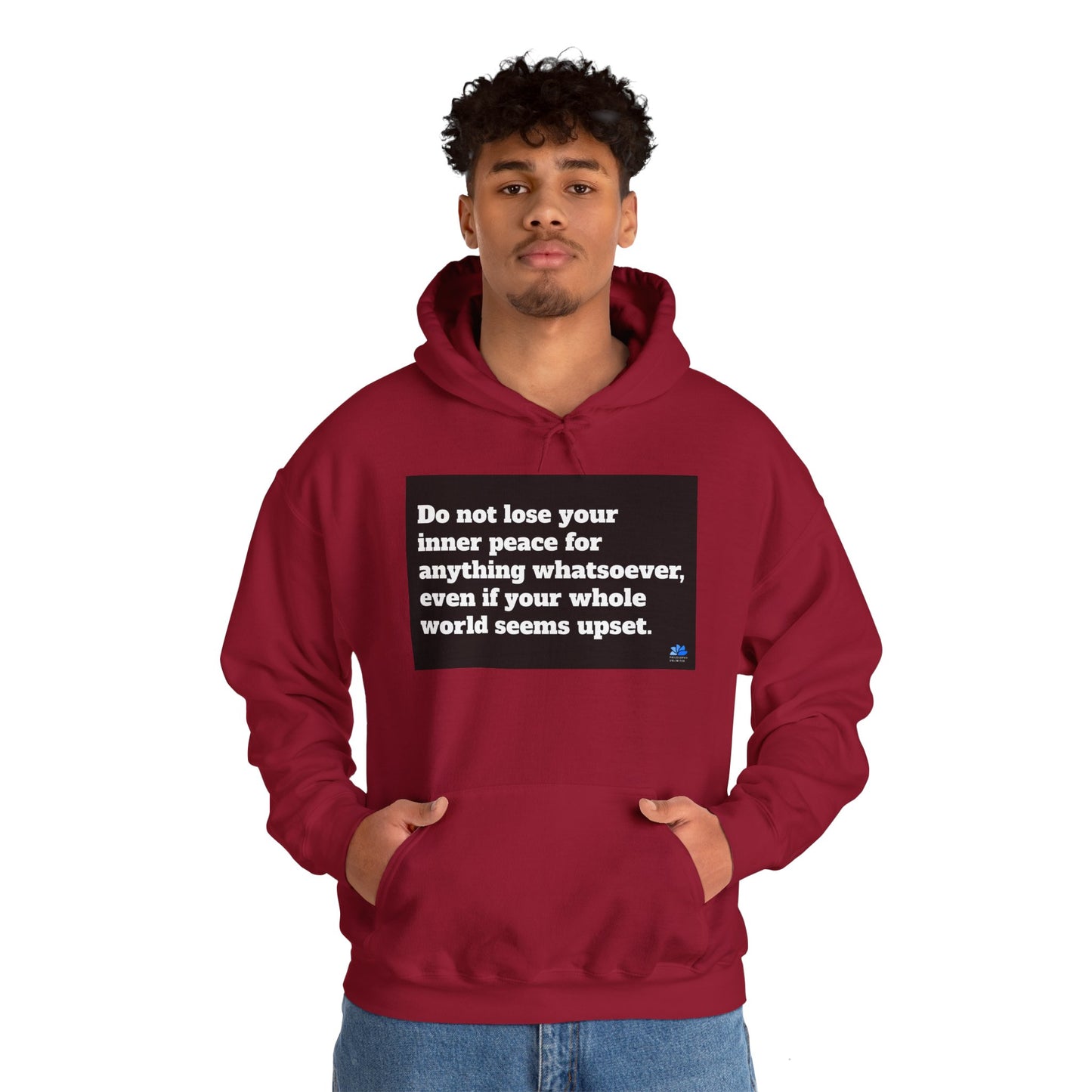 Back In Peace Unisex Heavy Blend ™ Hoodie: Saint Francis de Sales Quotes 