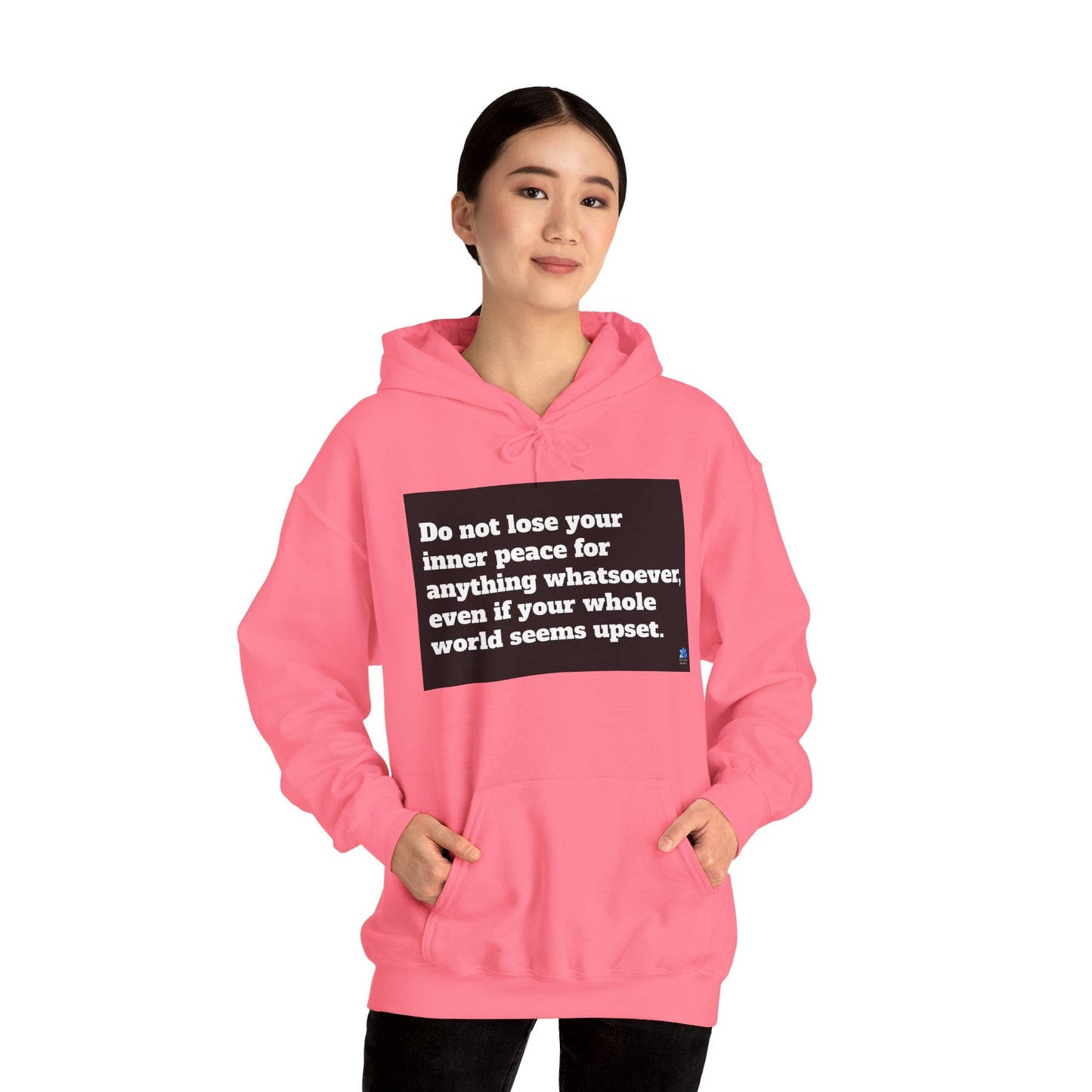 Back In Peace Unisex Heavy Blend ™ Hoodie: Saint Francis de Sales Quotes 