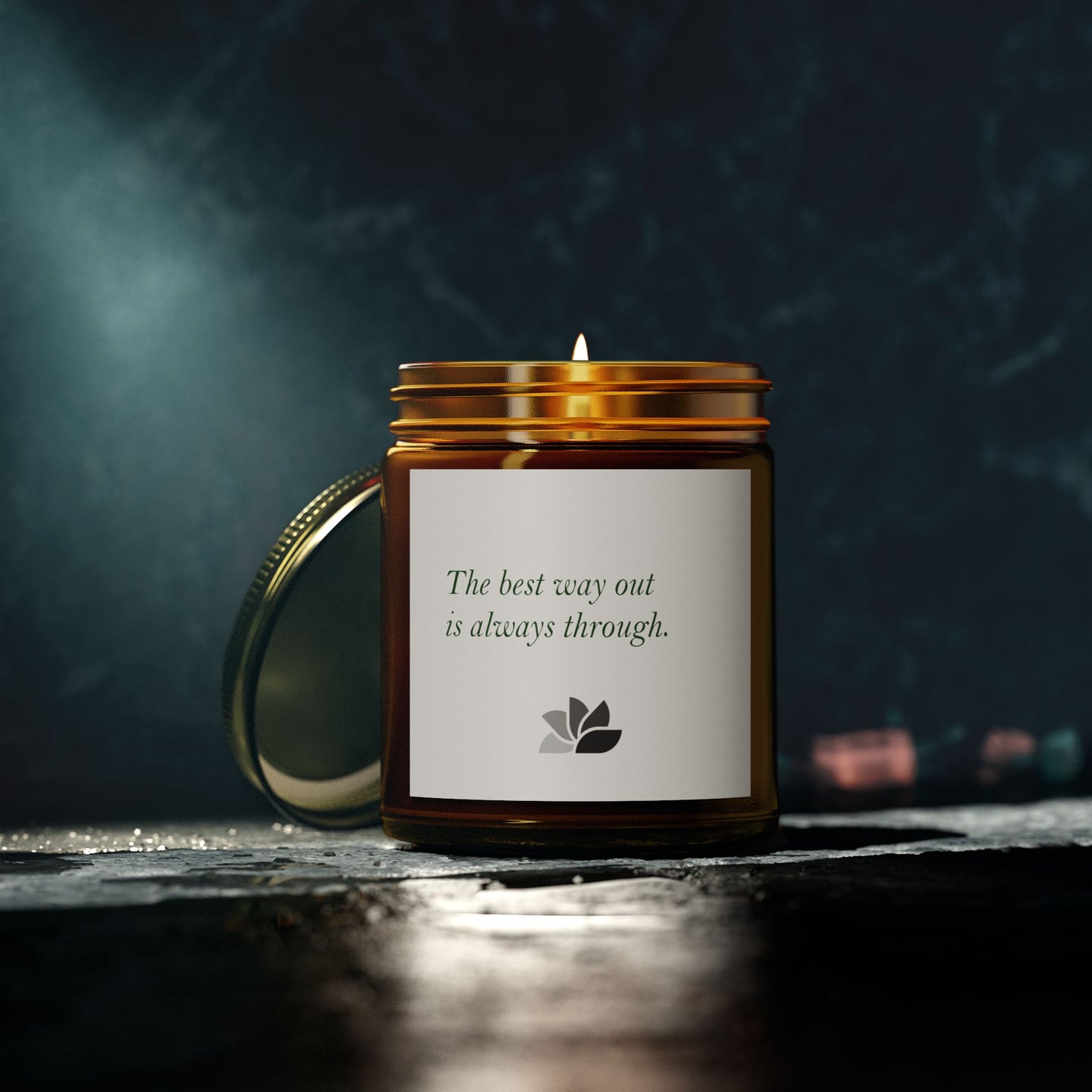 Possible Still™ Scented Candle (4oz, 9oz) (White Theme): Robert Frost Quotes 