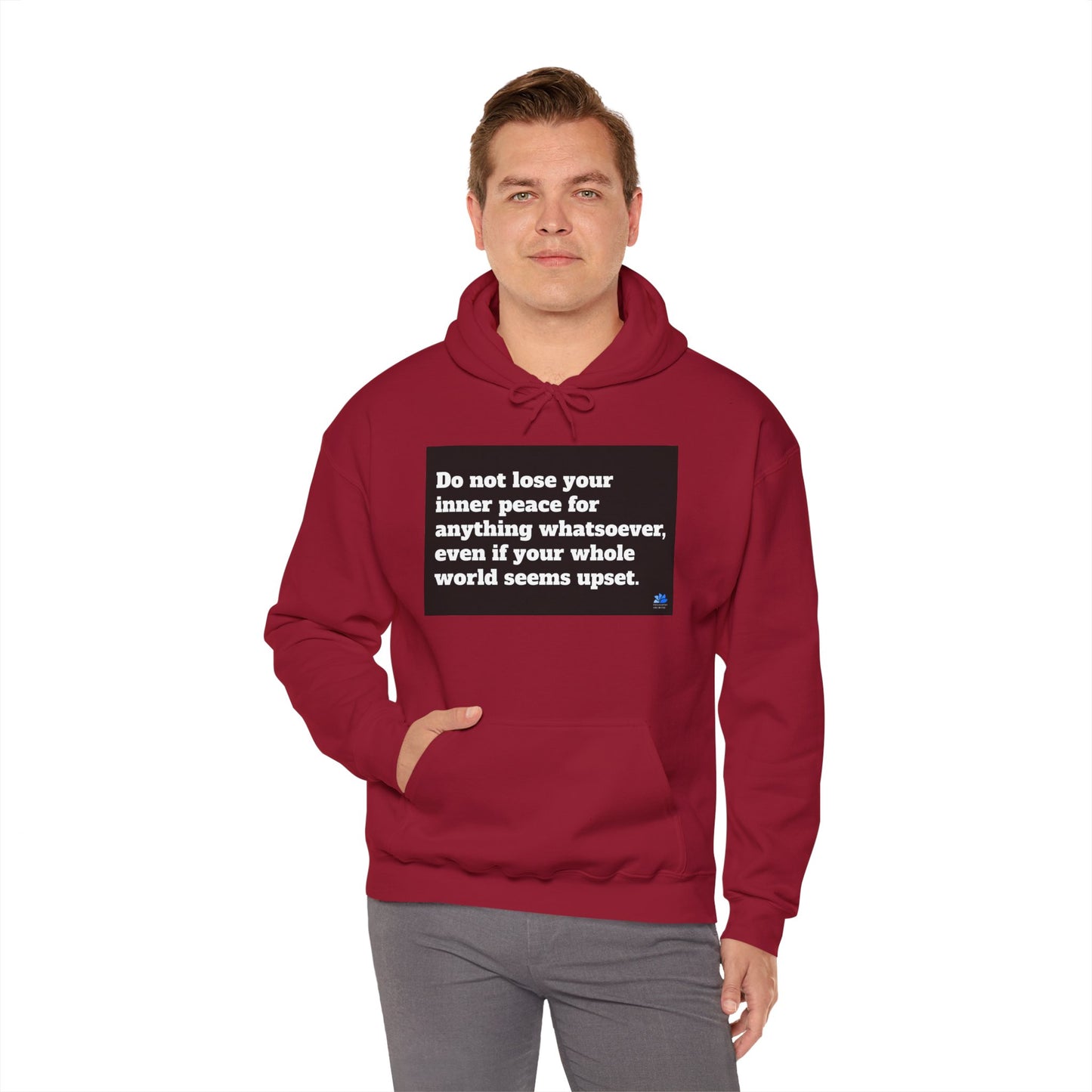 Back In Peace Unisex Heavy Blend ™ Hoodie: Saint Francis de Sales Quotes 