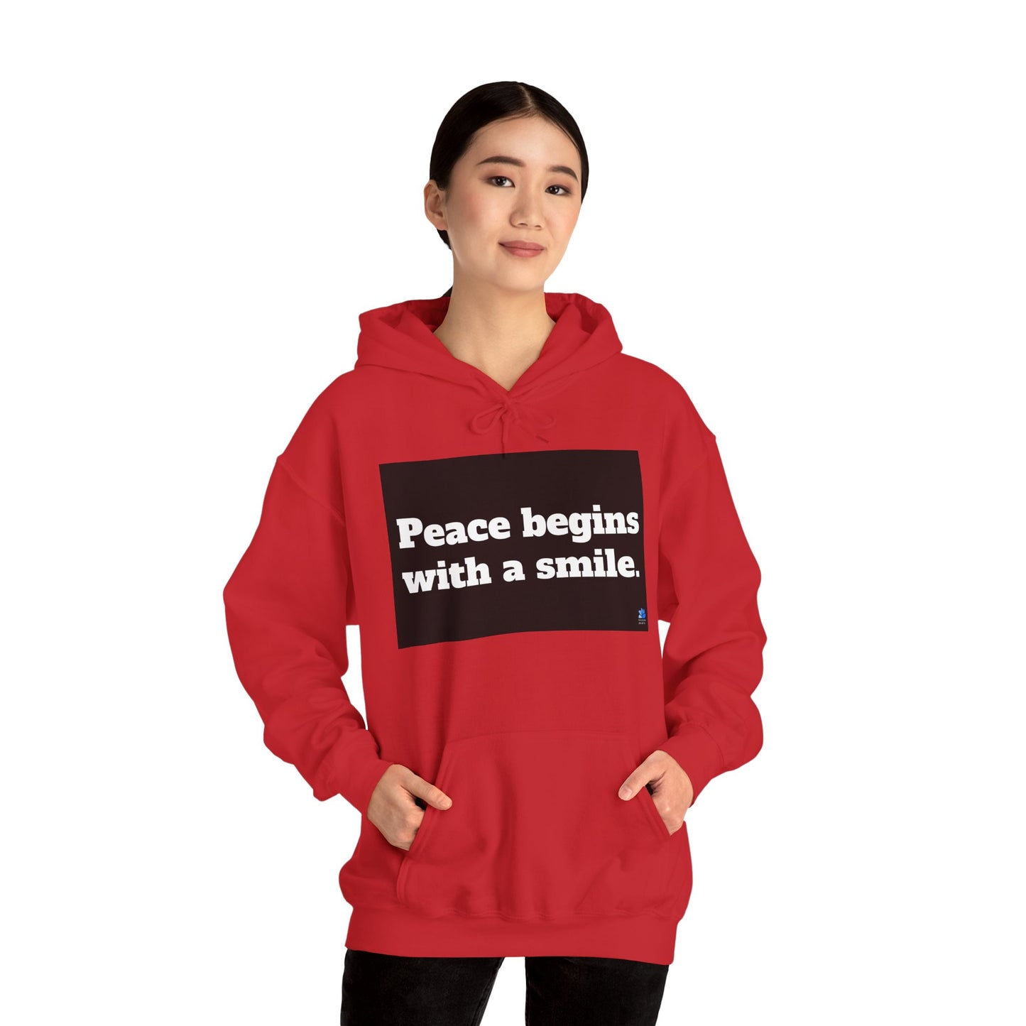 Back In Peace Unisex Heavy Blend ™ Hoodie: Mother Teresa Quotes 