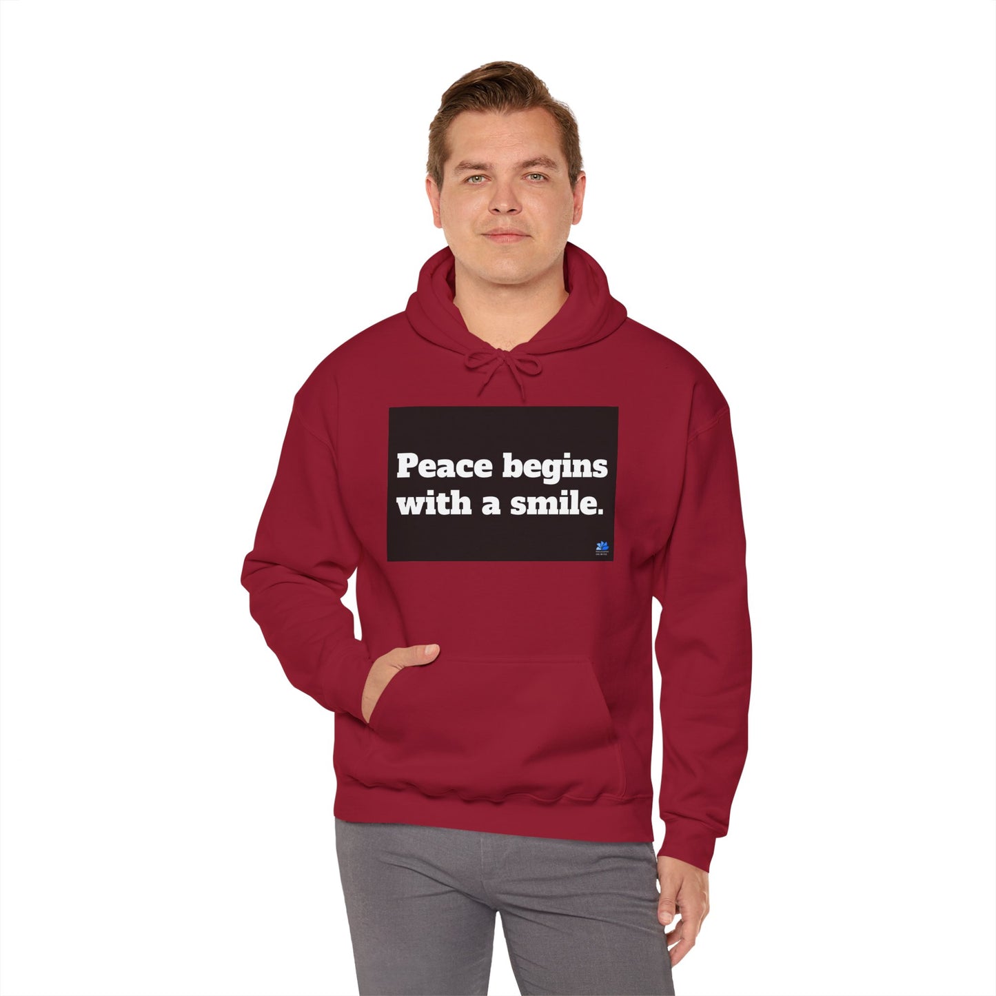 Back In Peace Unisex Heavy Blend ™ Hoodie: Mother Teresa Quotes 