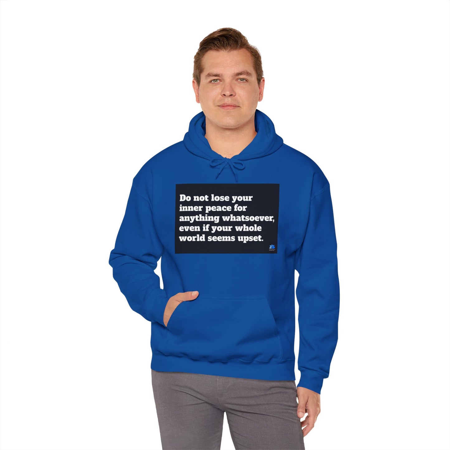 Back In Peace Unisex Heavy Blend ™ Hoodie: Saint Francis de Sales Quotes 