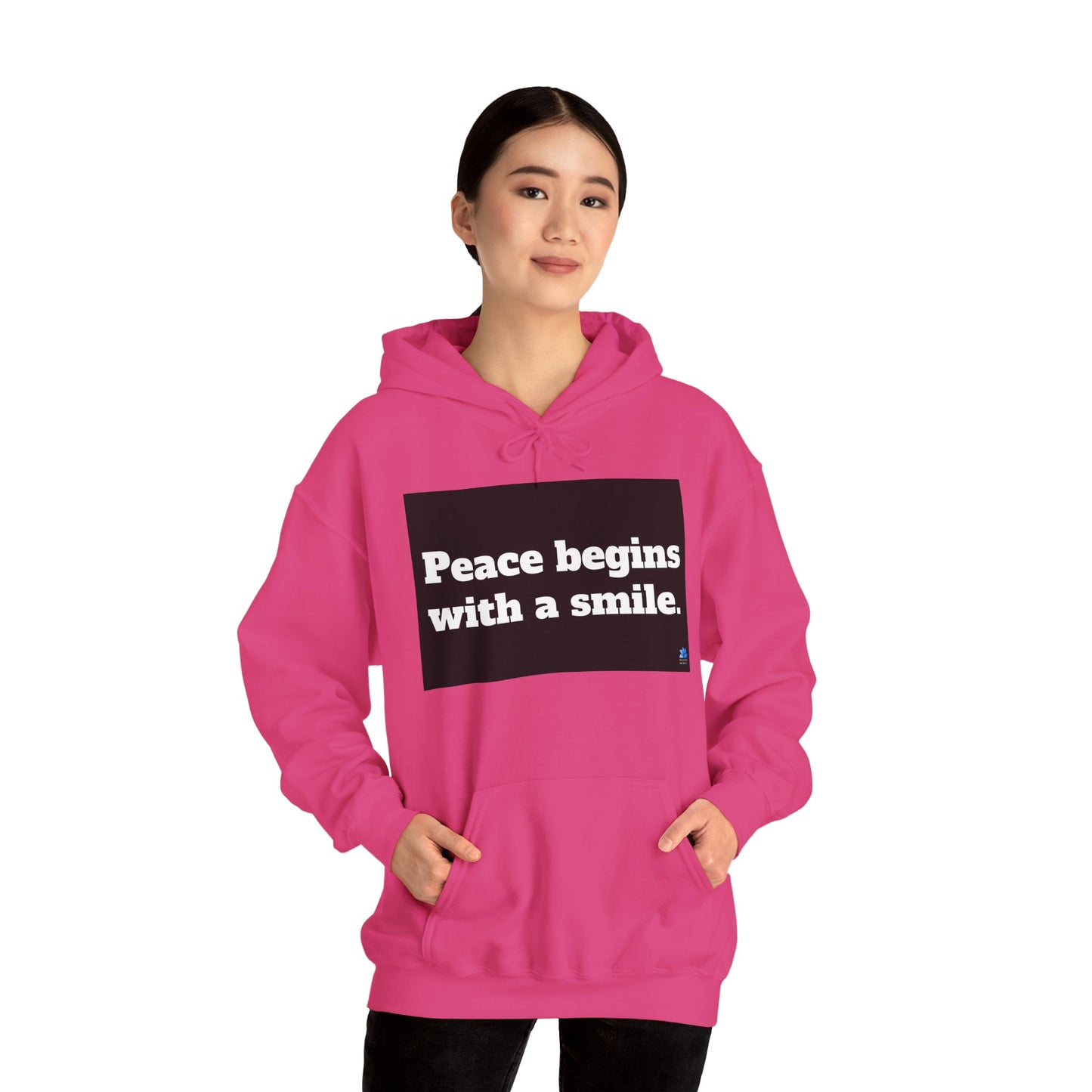 Back In Peace Unisex Heavy Blend ™ Hoodie: Mother Teresa Quotes 