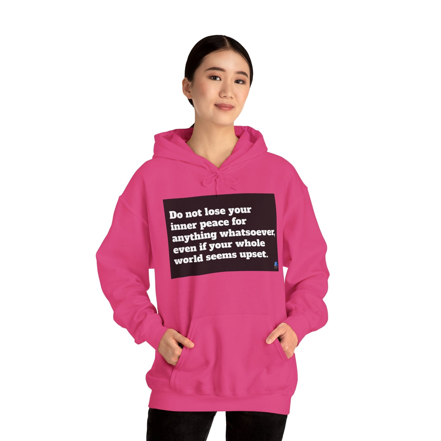 Back In Peace Unisex Heavy Blend ™ Hoodie: Saint Francis de Sales Quotes 