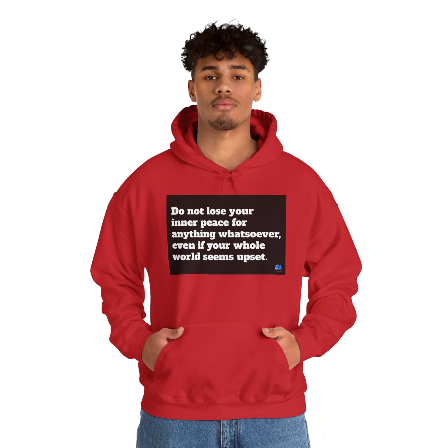 Back In Peace Unisex Heavy Blend ™ Hoodie: Saint Francis de Sales Quotes 